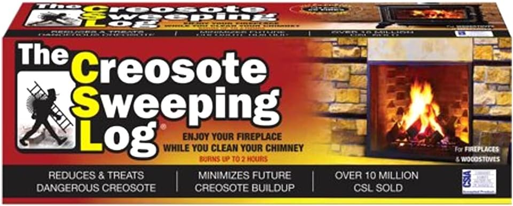 Creosote Sweeping Log for Fireplaces image number 1