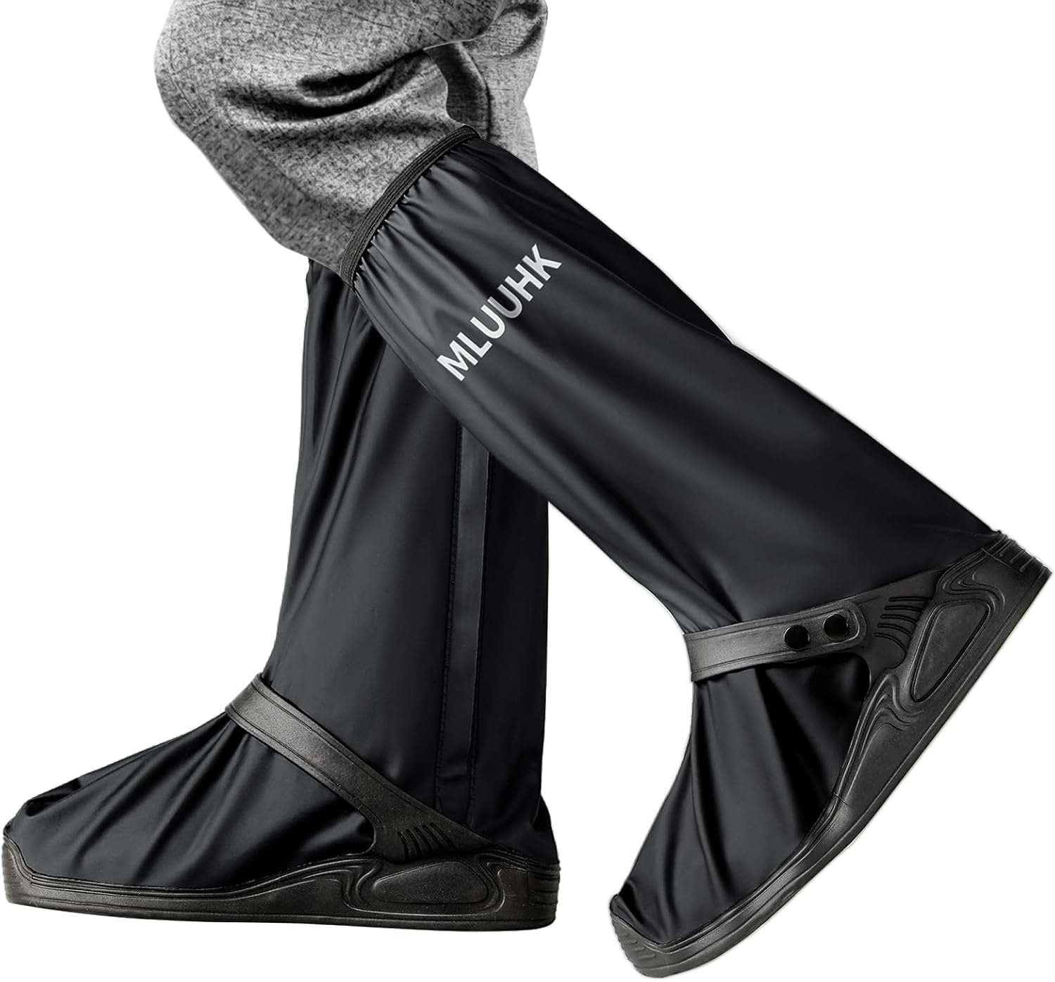 Rain Shoe Covers, Reusable Waterproof Rain Cover for Shoes, Non-Slip PVC Snow Boot Covers for Men and Women image number 6