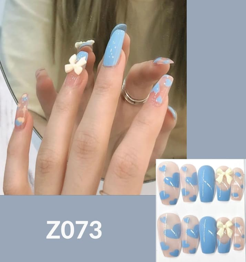 Pushnposh Premium 24PCS Press on Nails Set &ndash; Elegant & Durable Instant Manicure Kit for Women and Girls (Z093) image number 2