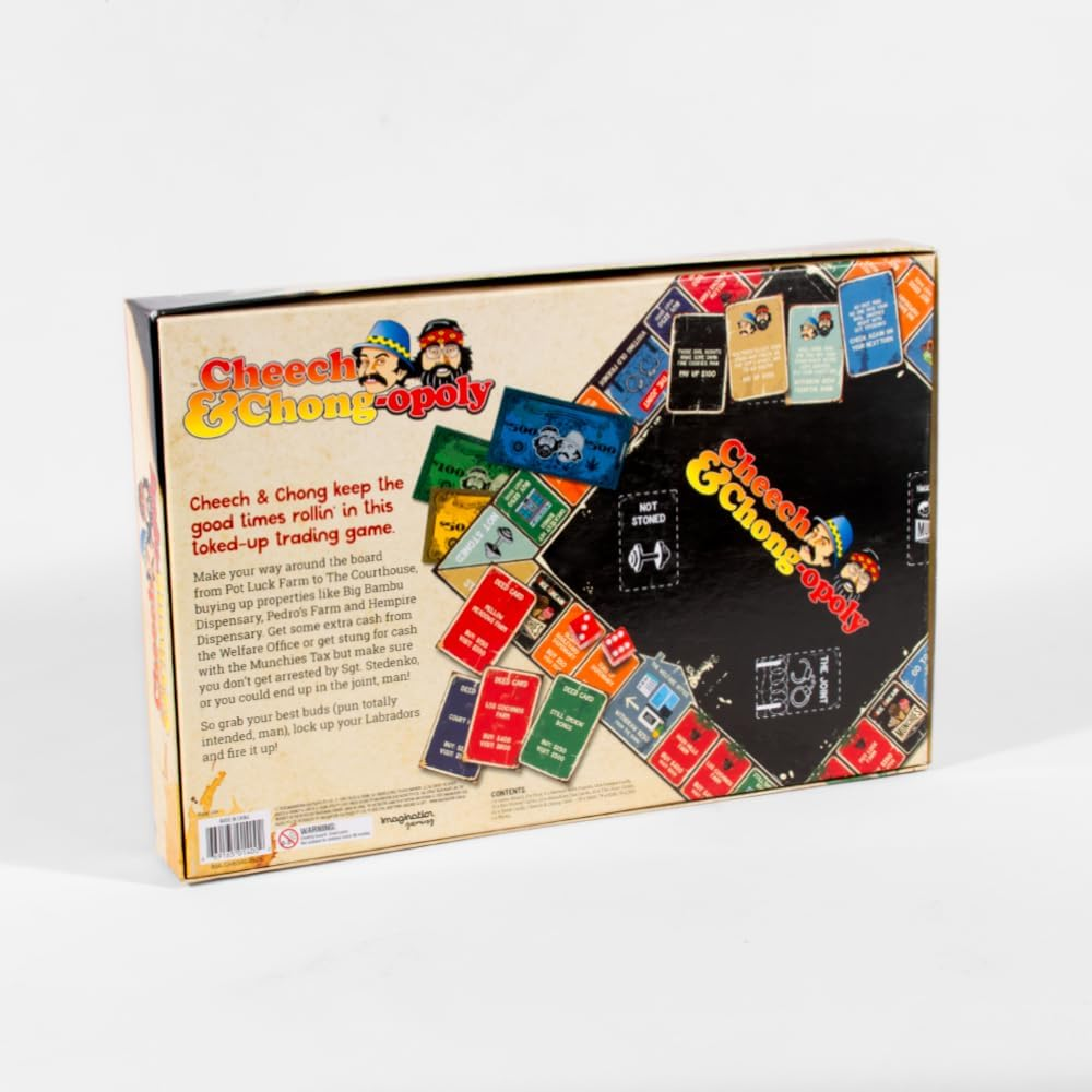 Cheech & Chong-Opoly: Toked up Trading Game for 2-6 Players, Ages 18+ - Stoned Card Game image number 4