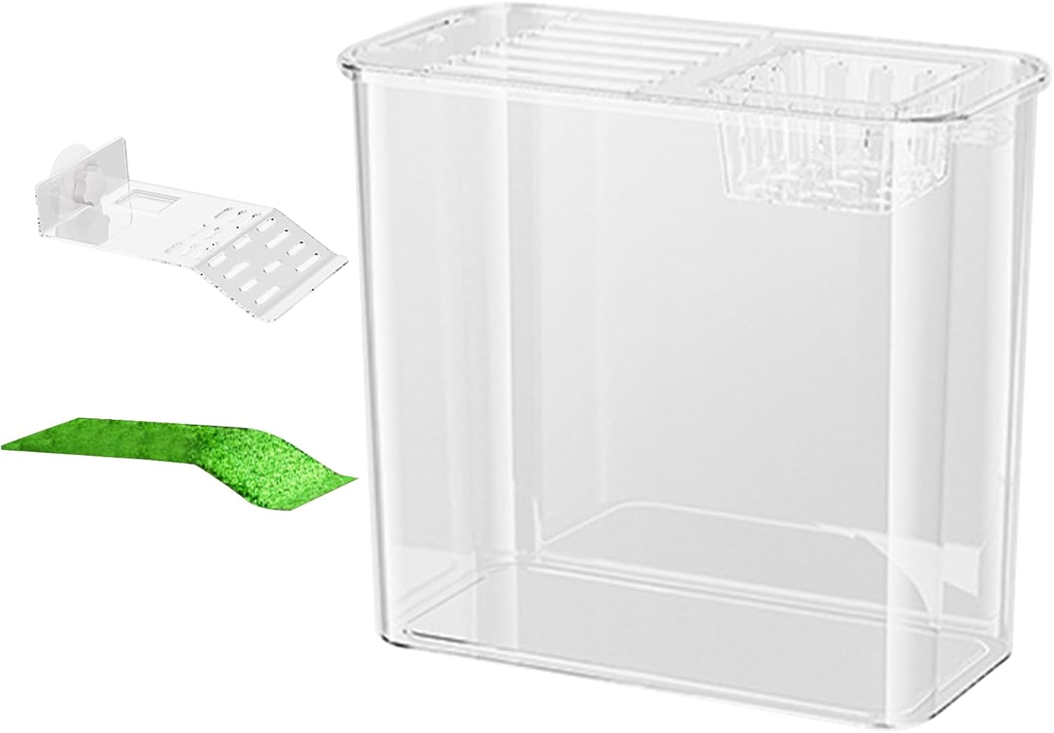 Betta Fish Tank | Transparent Pet Supplies Terrarium Fish Decor,Aquatic Turtle Tanks and Aquariums - for Amphibians Reptile Tortoise Frog Crayfish Hermit Crabs image number 1