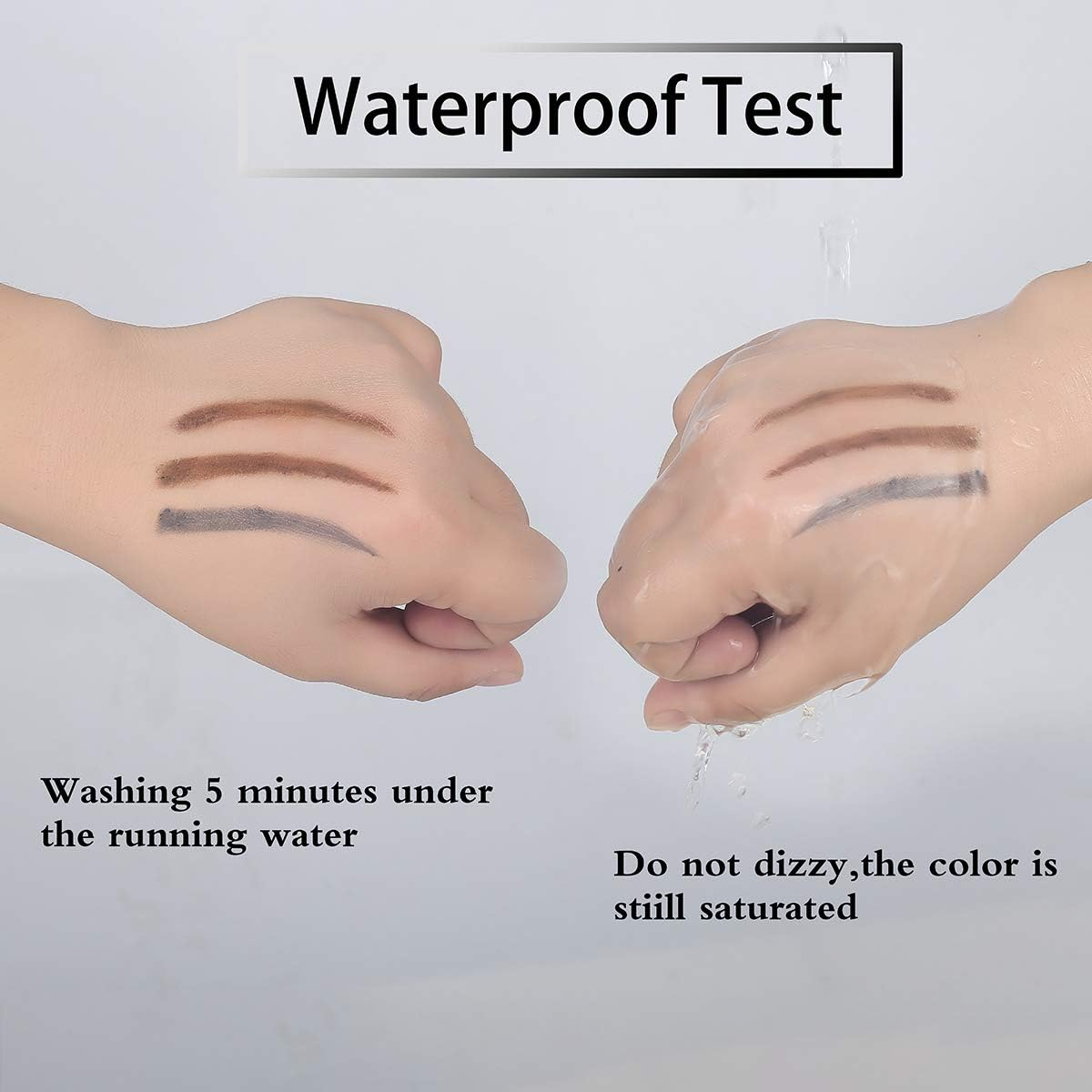 Eyebrow Pencil Black Waterproof Smooth Natural Cruelty Free (Black #1) image number 4