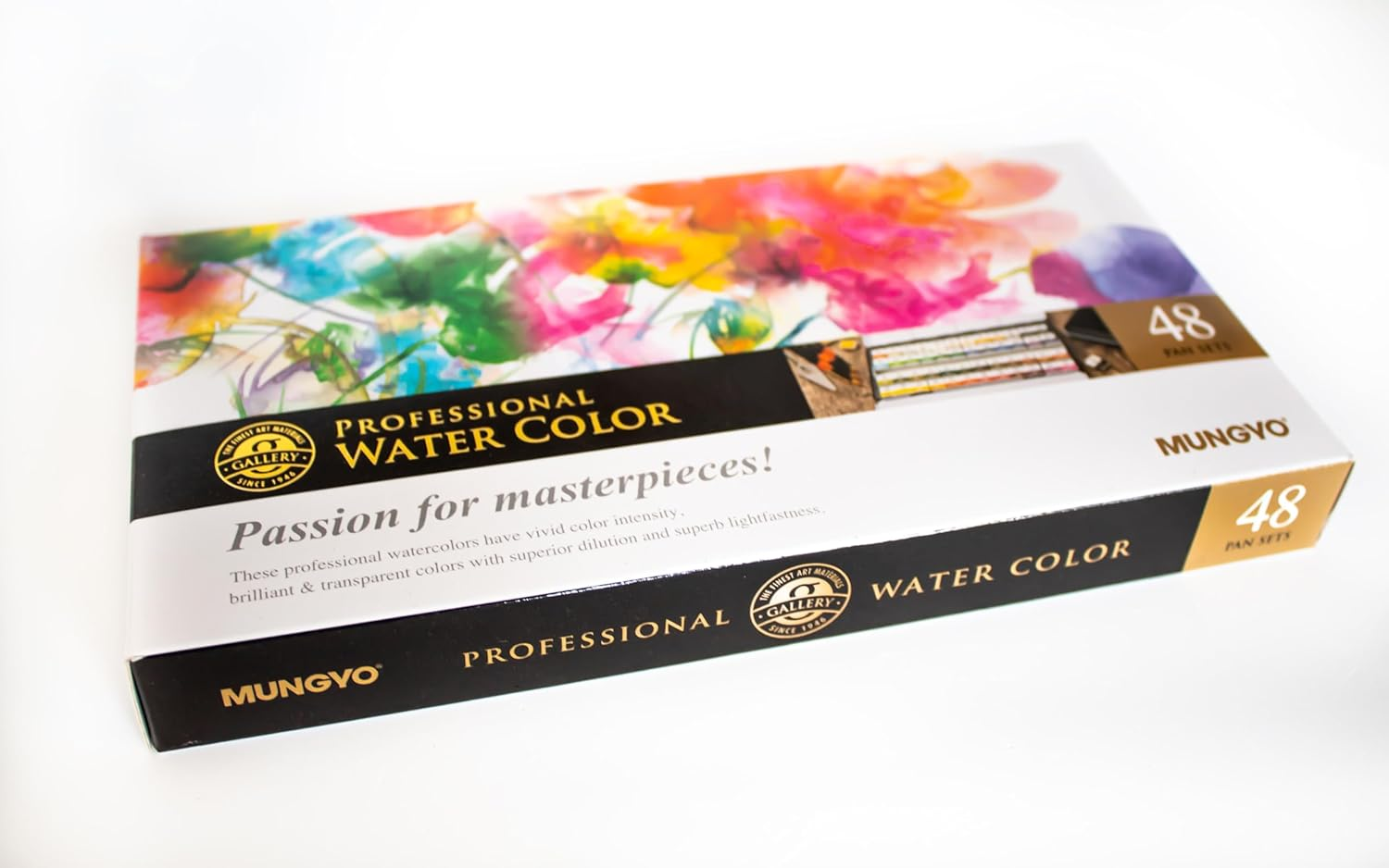 Sargent Art 32-6048 Artist Quality 48Ct Professional Watercolor Set, Tin Case, 48 Count (Pack of 1), Multi Color image number 2