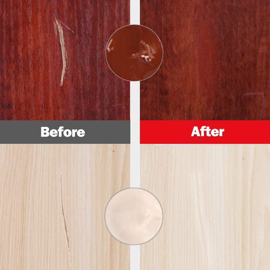Wood Repair Kit Wood Touch up Maker Restore Any Wood Furniture Wood Stain, 12 Colors Cover Surface Scratch for Wooden Floor Table, Filler Furniture Paint Oak, Cabinet, Door, Veneer, Cherry, Walnut image number 1
