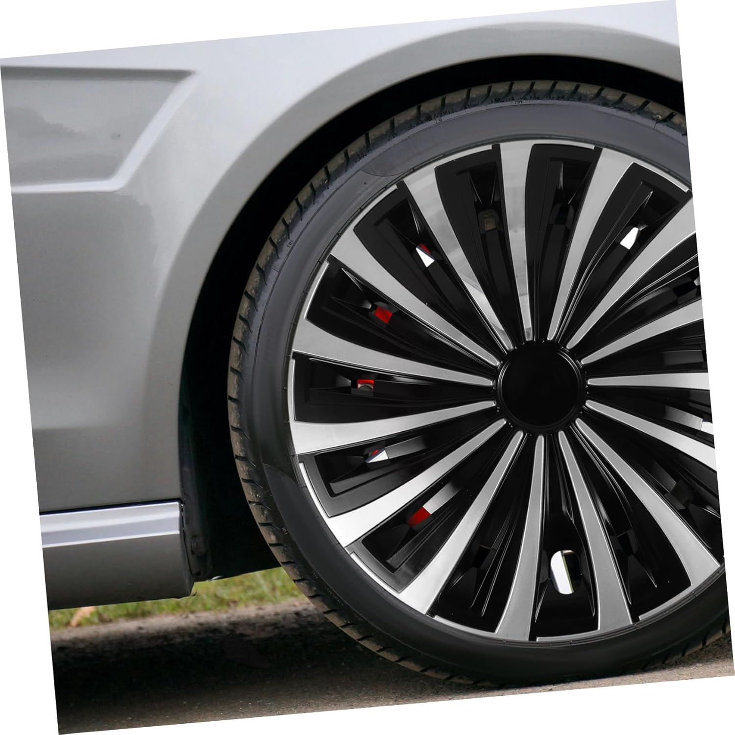 Car Hub Cap Decorative Wheel Hubcaps Cover Steel Automotive Accessory for Car Wheel Rim Protector Use