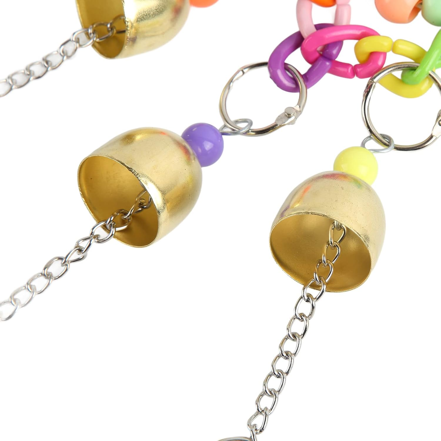 Xiuganpo Bird Bell Toy, Bite Resistant, Relieve Anxiety, Hanging Toy, Stainless Steel and Copper Acrylic Material image number 1