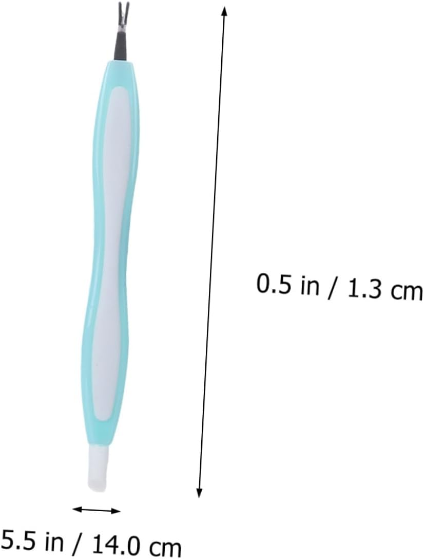 Gogogmee 3Pcs Stainless Steel Dead Skin Fork Set Cuticle Remover Nail Art Tool Professional Manicure Tool for Easy Dead Skin Removal Random Color image number 4