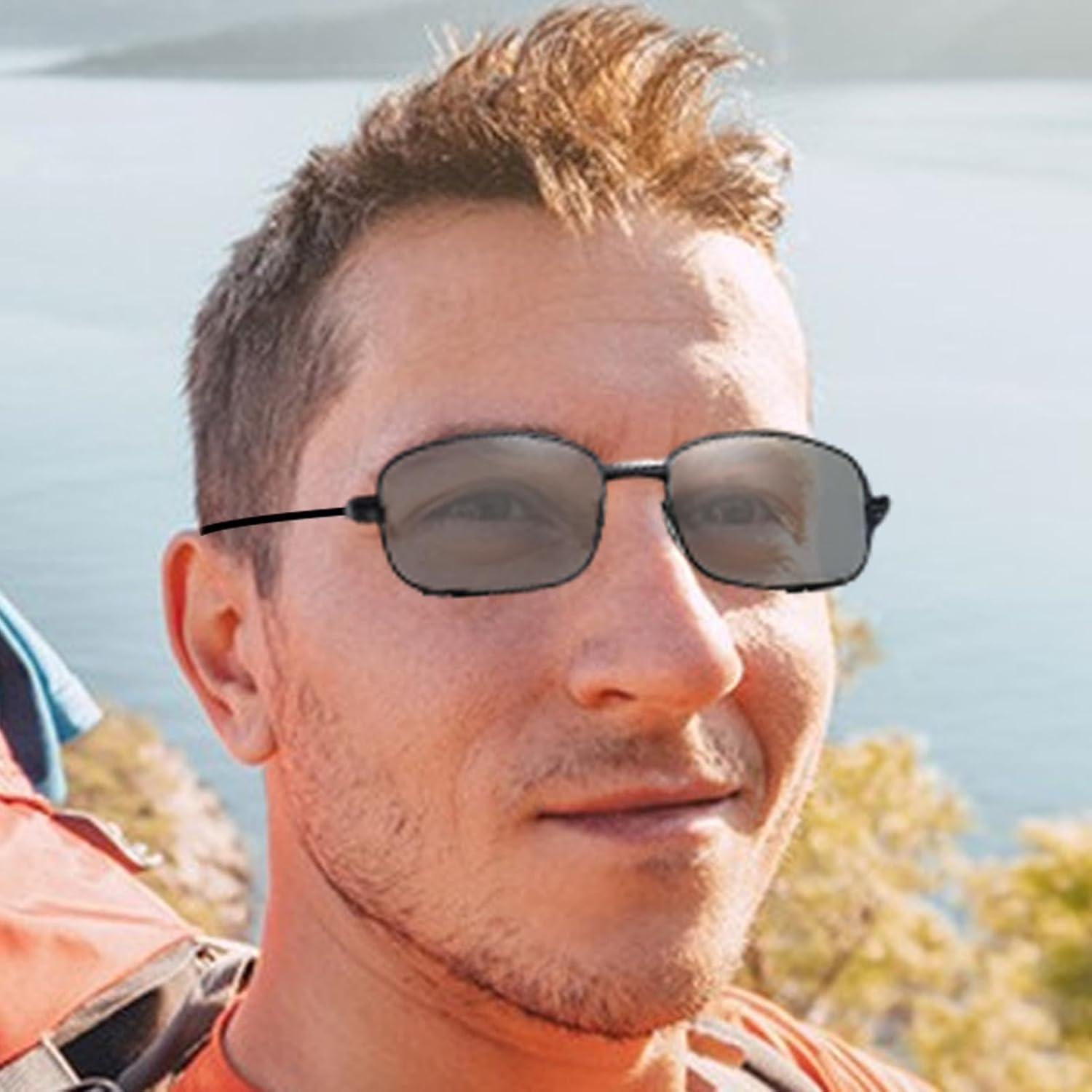 Golf Sunglasses for Men, Fishing Sunglasses for Men, Men'S Sunglasses with Polarised Photochromic Lenses - Effective Anti-Slip Sunglasses for Men, Polarised, UV Protection for Outd image number 5