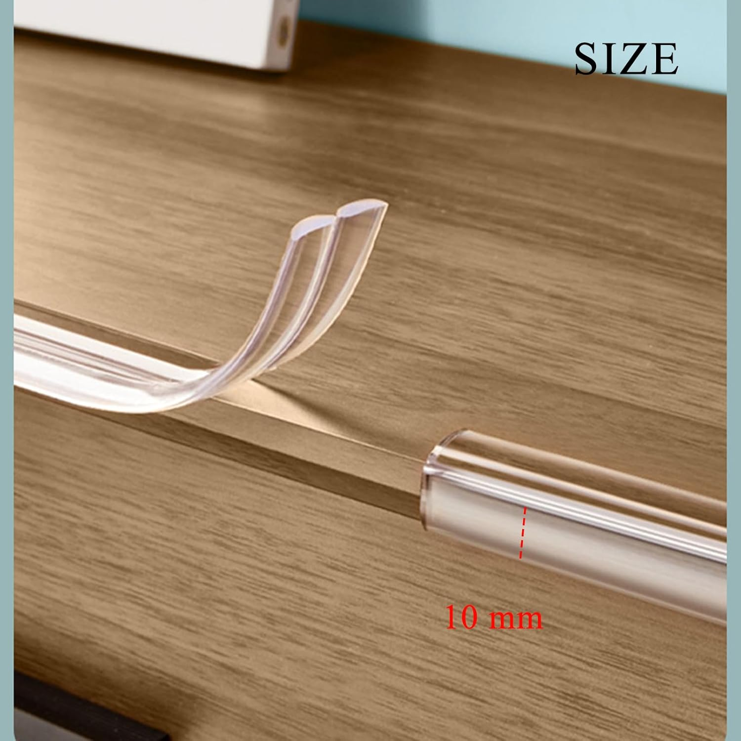 4/6/2 Metre Baby Edge Protection with 4 Corners, Transparent, Soft, Self-Adhesive, Easy to Install, Wide Applications image number 5