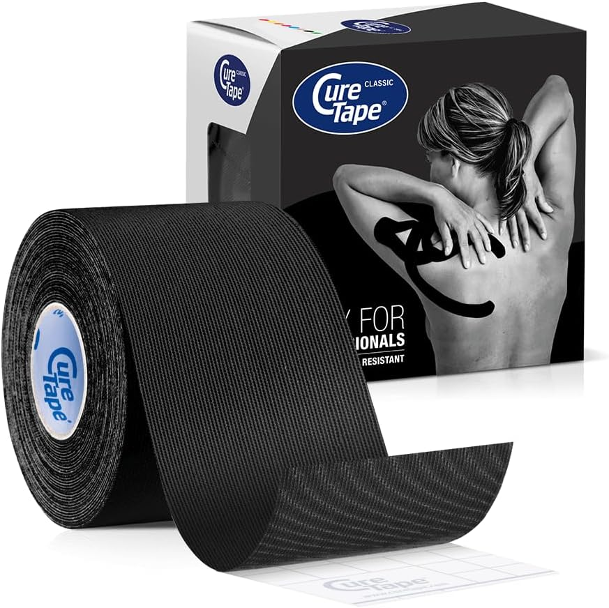 Curetape Classic 5Cm | Waterproof Kinesiology Tape | Medical Kinesiology Tape | Increase Mobility & Performance | Reduce Joint Pain | Recover Faster (Yellow)