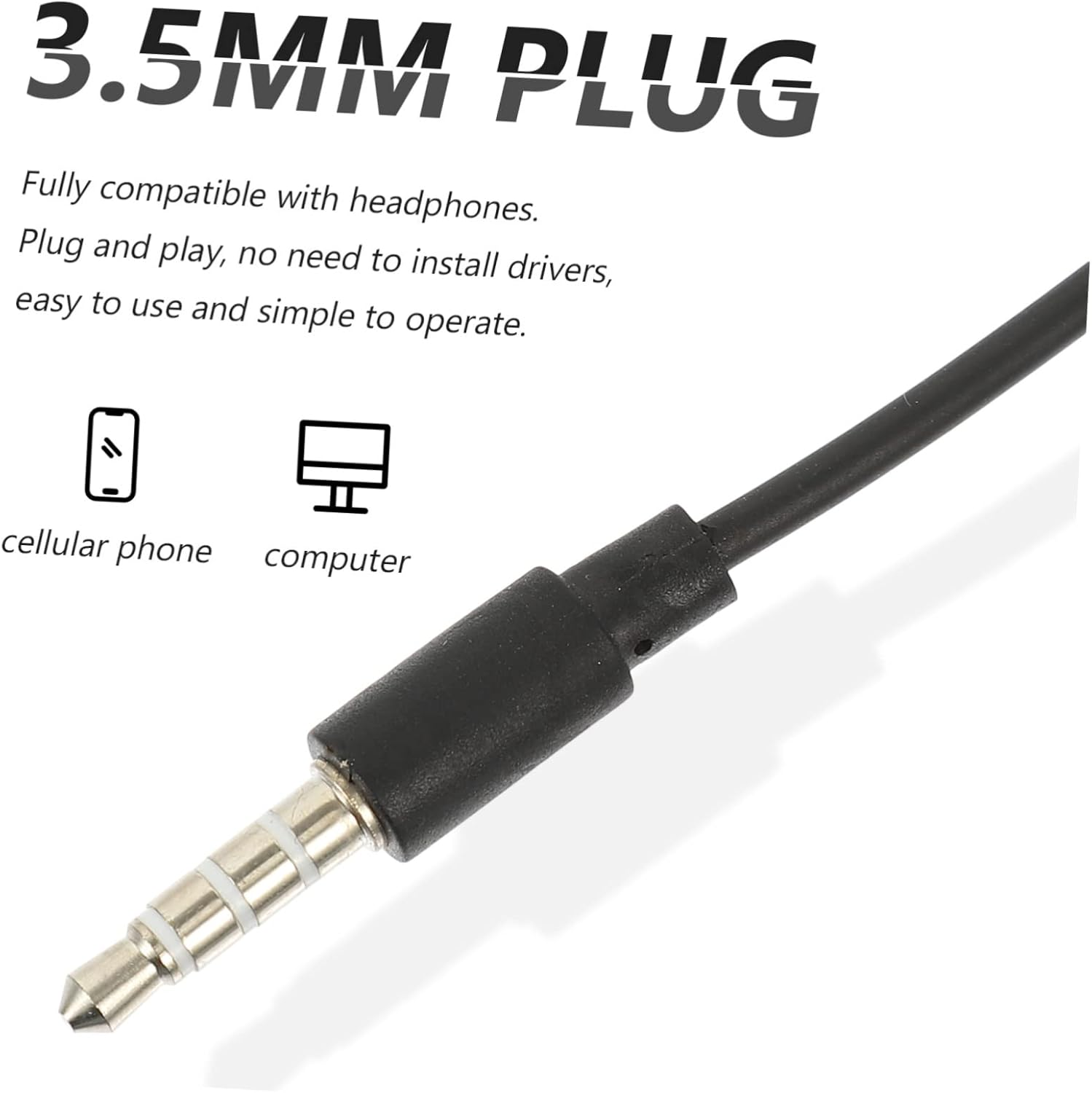 OKUMEYR Elf Ear Headphones In-Ear Earphone Microphone for Phone Tablet Wired Design for Running and Boys and Girls image number 1