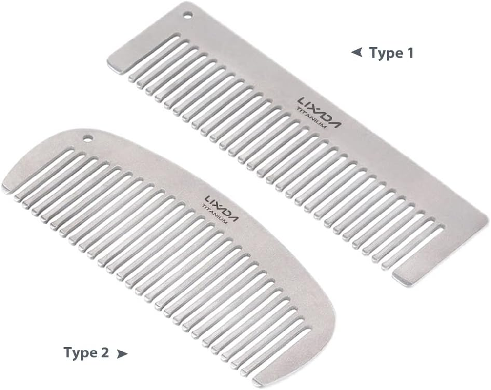 Titanium Comb -Static Hair Beared Comb Po Et Comb