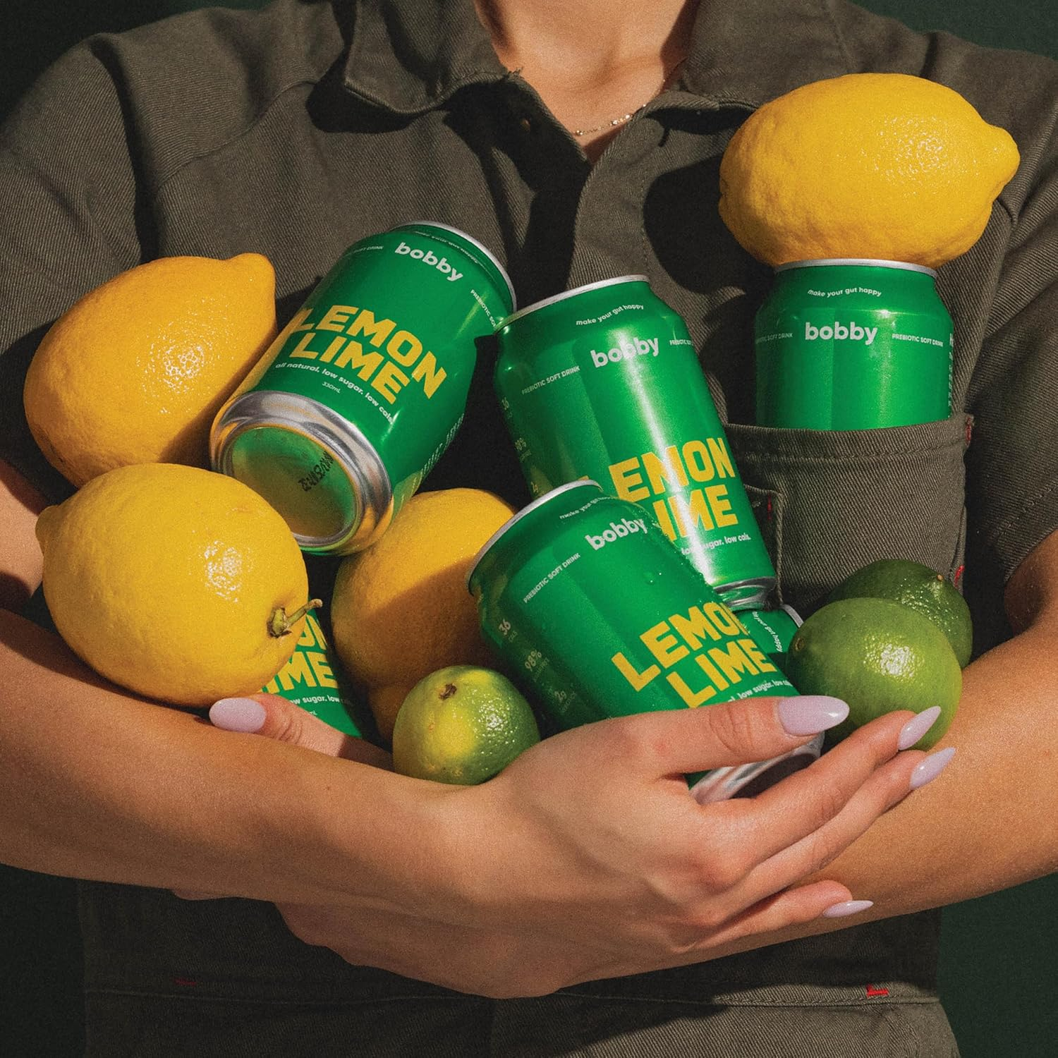 Bobby Lemon Lime Flavoured Prebiotic Soft Drink 12 Pack of 330 Ml image number 4