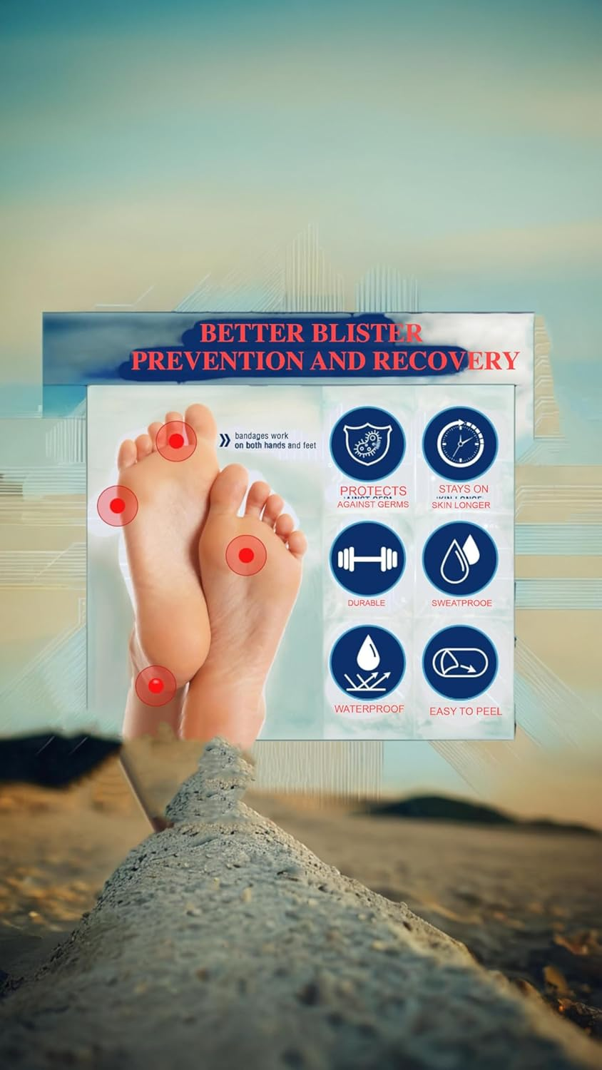 15 Pcs Heel Bandages for Blisters Gel Heel Sticker Anti-Abrasion Foot Sticker Bubble Sticker Gel Guard Skin Compeed Blister Mix Blister Treatment Patch Advanced Healing Blister Cushions image number 5