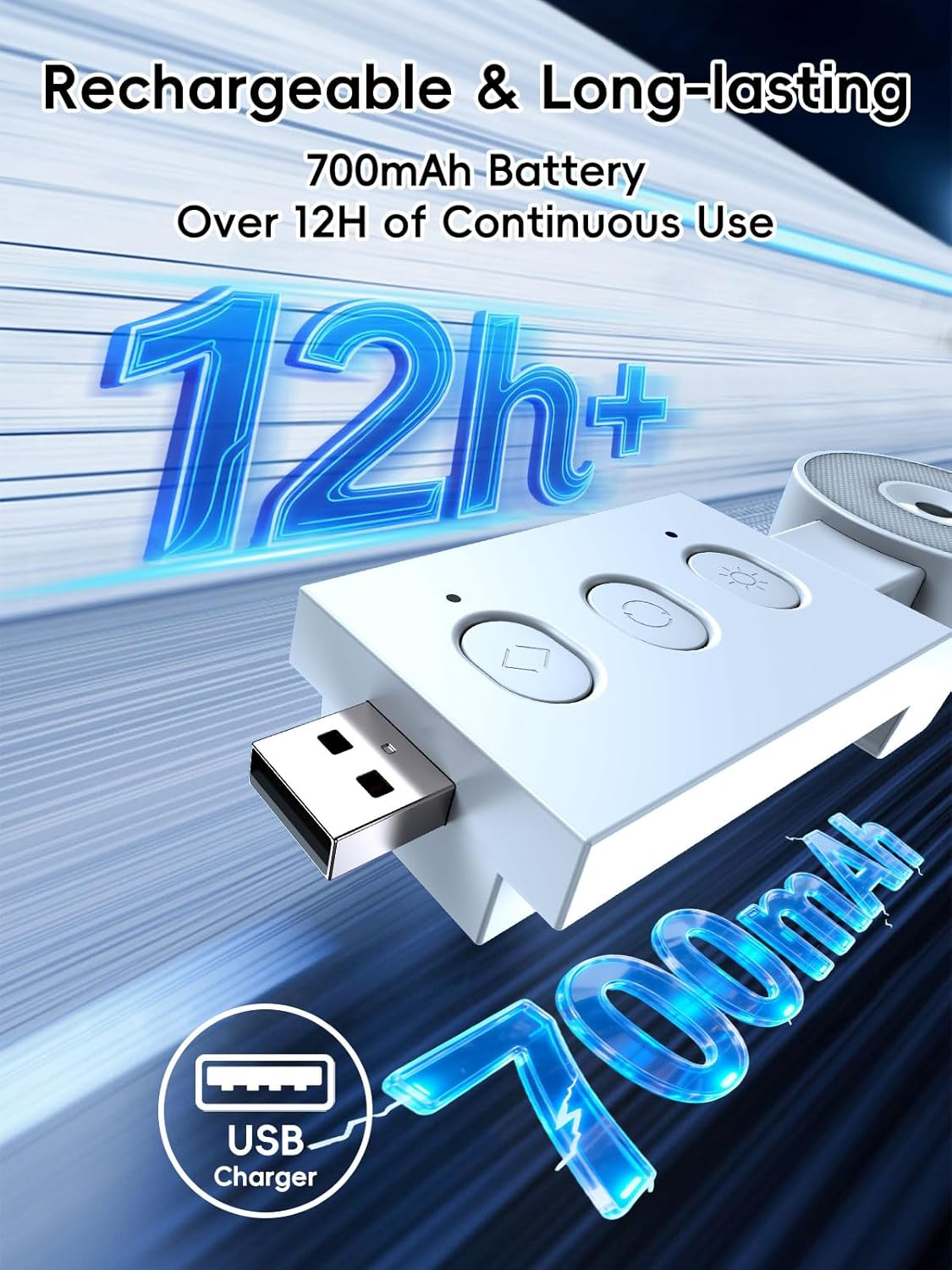 OUNAIDE Book Light for Reading in Bed, USB Rechargeable Reading Light, 5 Amber Colors & 6 Brightness Dimmable, Portable Clip-On Reading Lamp Perfect for Book Lovers/Travel image number 3