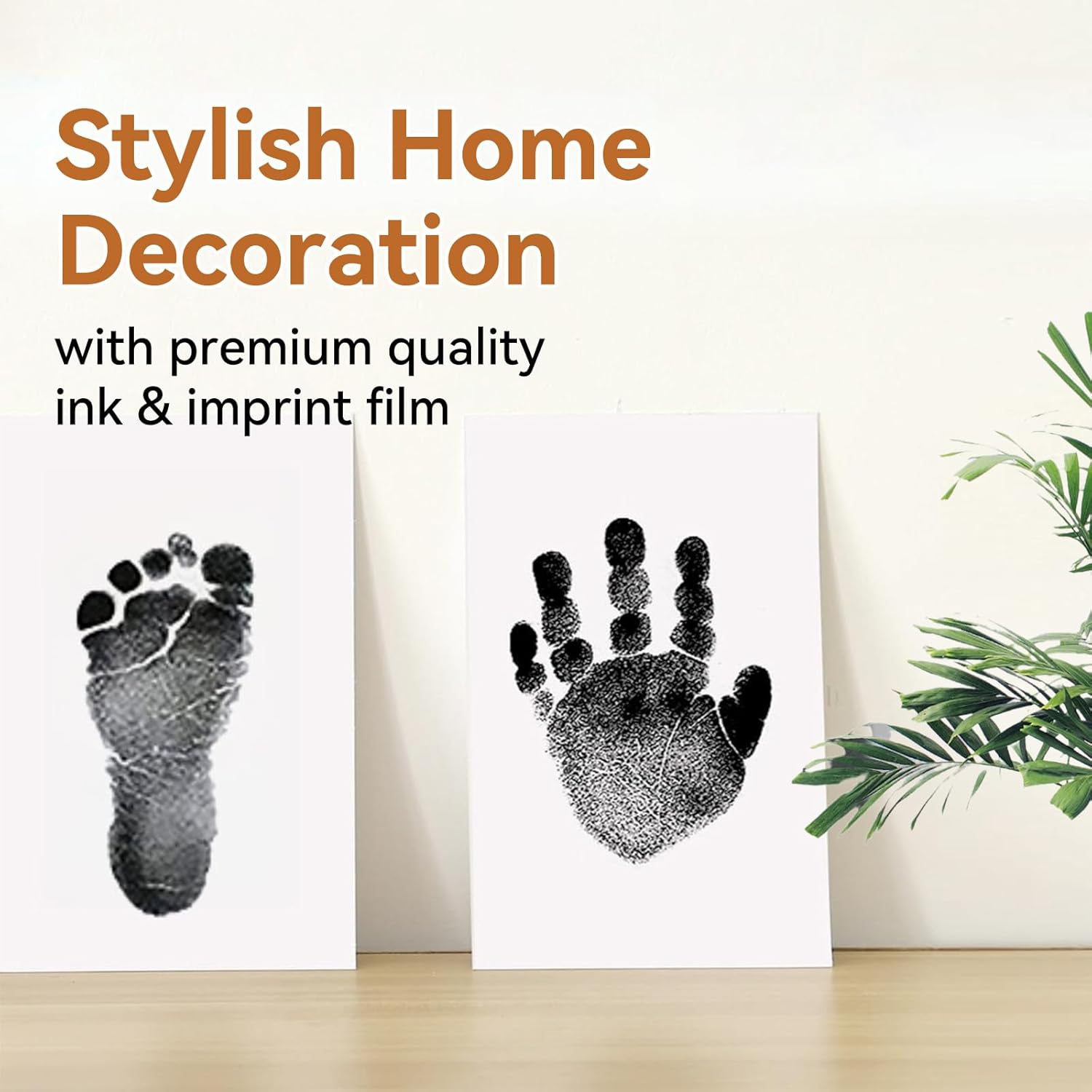 4-Pack Inkless Hand and Footprint Kit - Ink Pad for Baby Hand and Footprints - Dog Paw Print Kit, Dog Nose Print Kit - Baby Footprint Kit,Baby Foot Printing Kit, Handprint Kit (Jet Black) image number 5