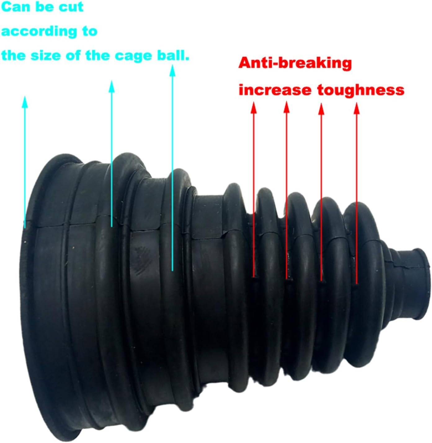 Outer CV Joint Boot Suitable for 99% of Car,Cv Boot CR Material High Elasticity,Corrosion Resistance,More Durable image number 2