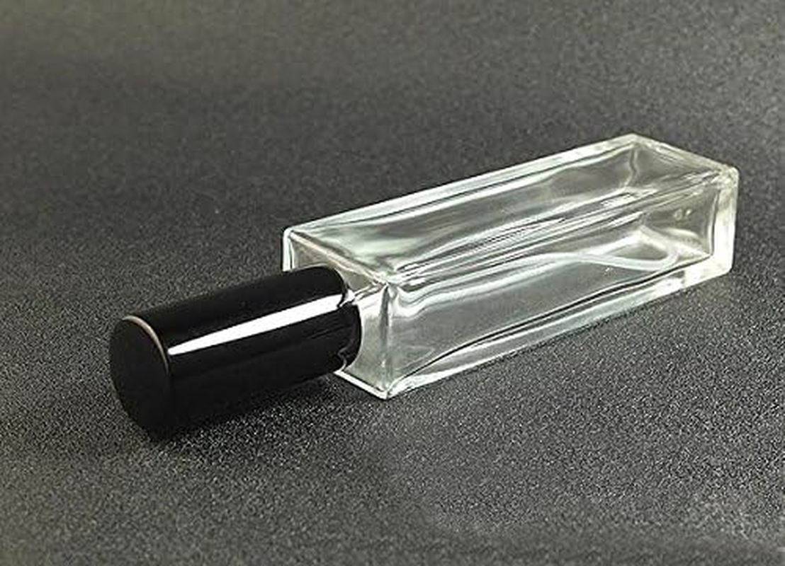 Perfume Bottle Empty Refillable Glass Spray Bottle Travel Sprayer Essential Oil Glass Bottles with Black Cap Travel Party Gift Makeup Tool Size 50ML image number 1