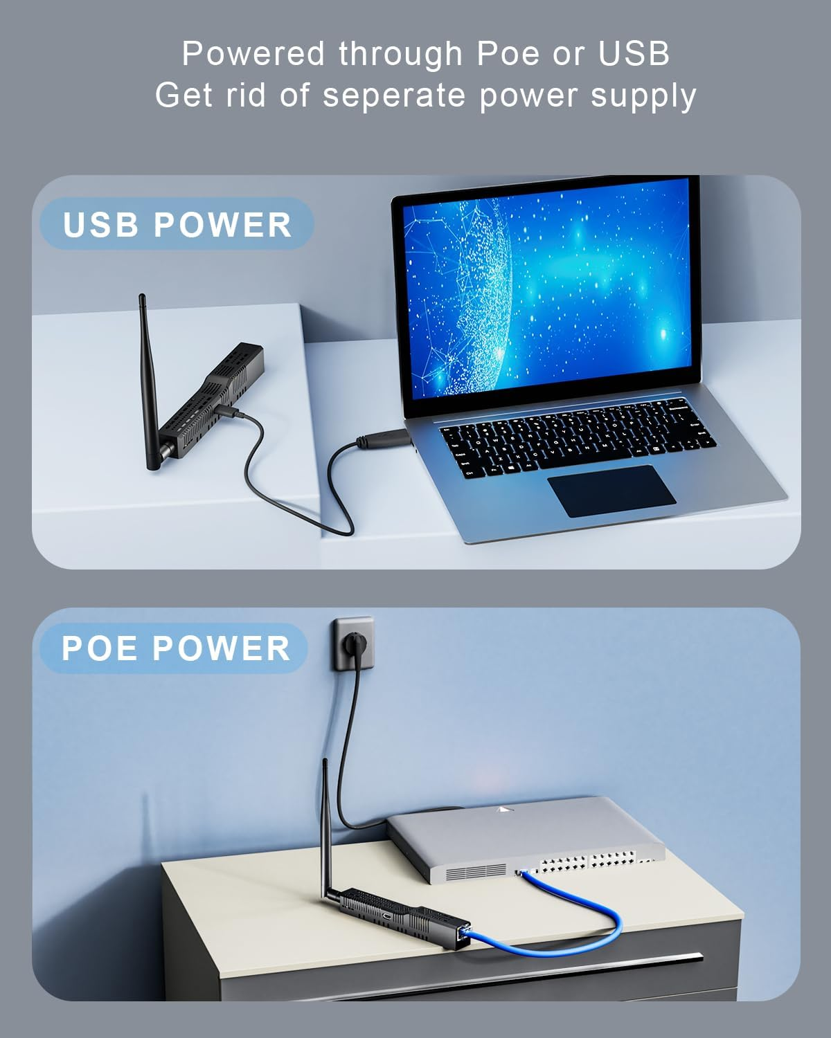 SMLIGHT SLZB-06MG24 Zigbee 3.0 to Ethernet,Usb,And Wifi Gateway Coordinator with Poe,Universal Gateway for Home Assistant/ Zigbee2Mqtt/Zha,Wireless Zigbee 3.0 USB Adapter image number 1