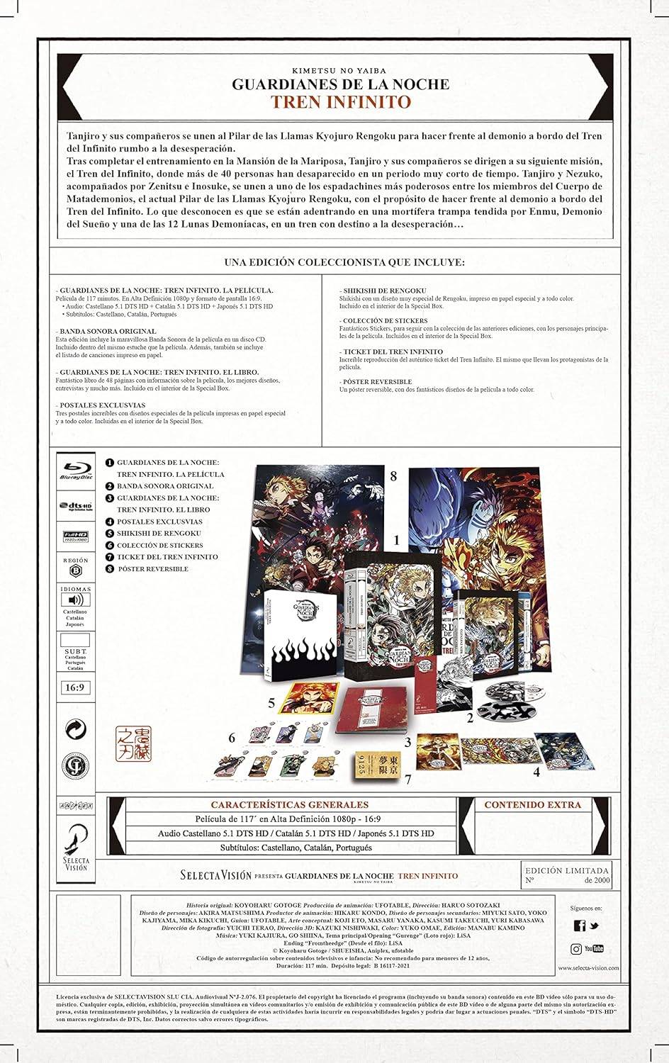 Guardianes De La Noche - Kimetsu No Yaiba - Tren Infinito - Edici&oacute;n Coleccionista - BD image number 1