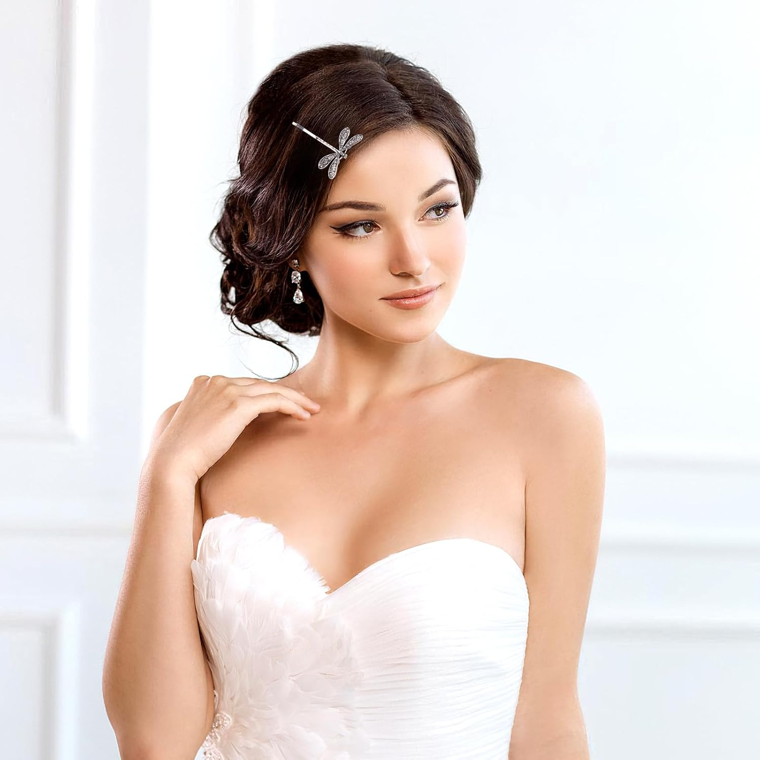 Healeved Dragonfly Hair Clips 4-Pack Vintage Style Metal Barrettes for Women Girls Kids Elegant Hairpins for Weddings Parties Daily Wear Unique Retro Hair Accessories image number 3