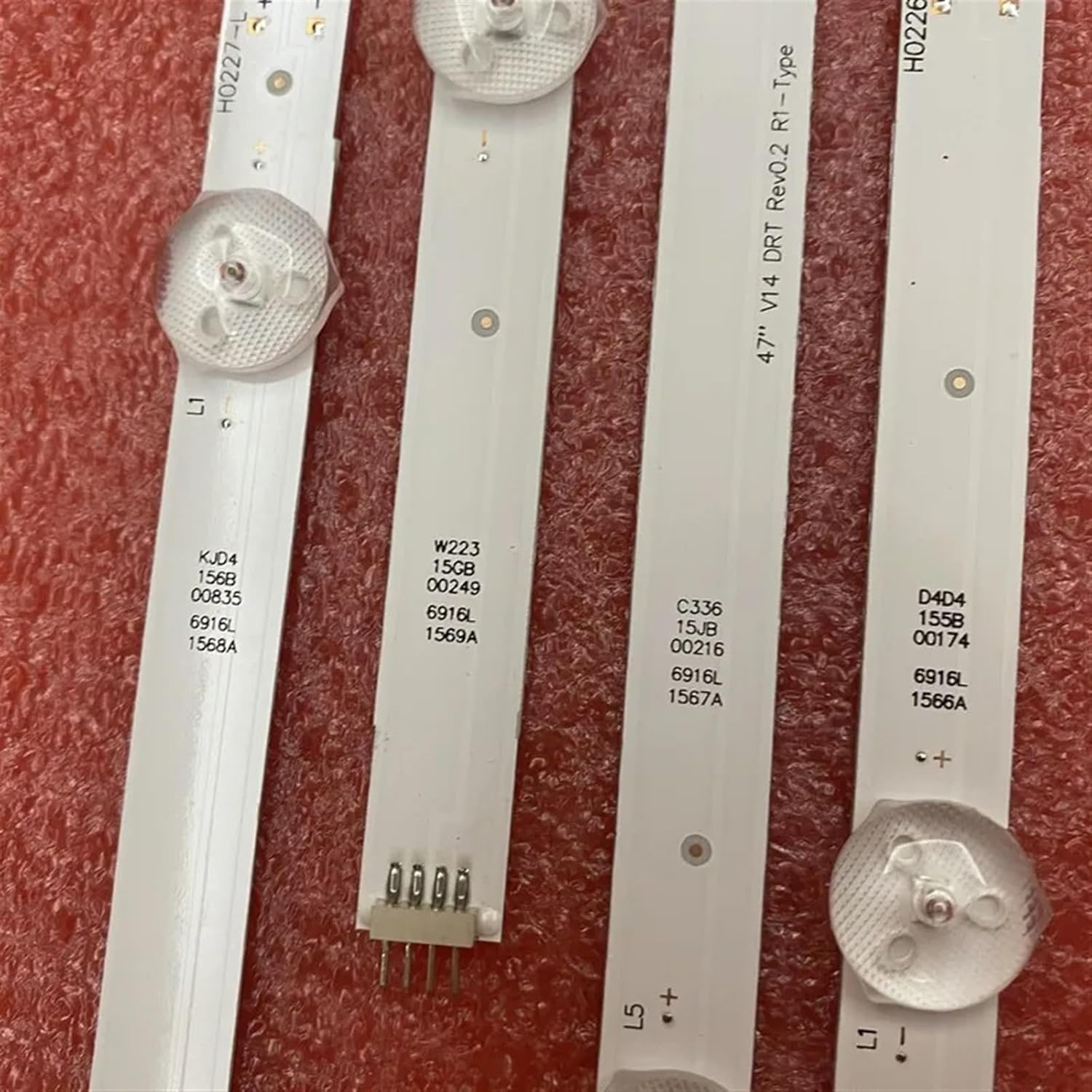 10Pcs/Set LED Bar for TV 47 V14 DR R1 L1 R2 L2 47LA6300 47PFH6309 47PFK6309 LC470DUN PG P1 6916L-1566A 1568A 1567A 1569A image number 1