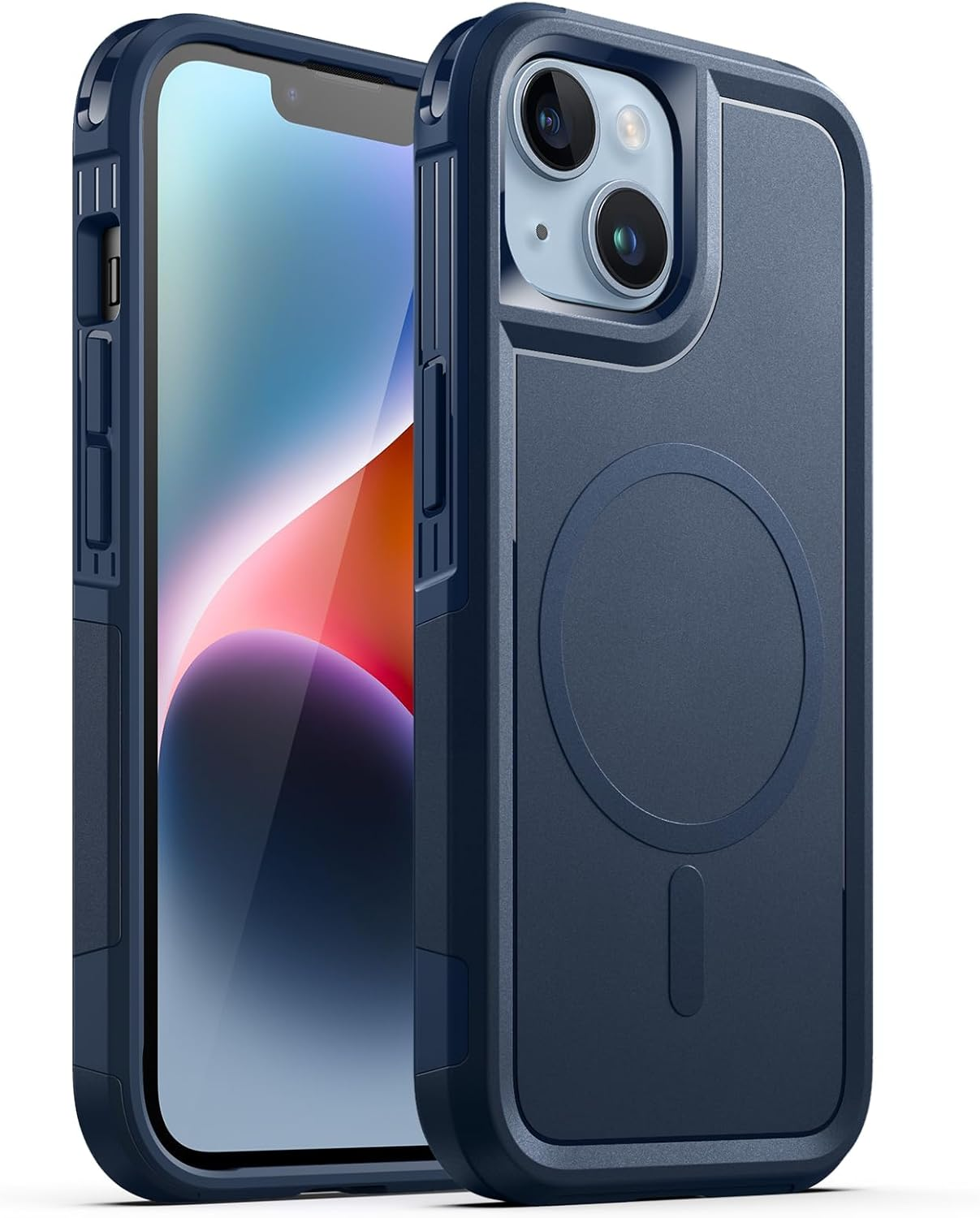 Jetech Case for Iphone 14 6.1-Inch Compatible with Magsafe, Heavy Duty Dual-Layer Rugged Protection, Shockproof Protective Tough Phone Magnetic Cover (Black)