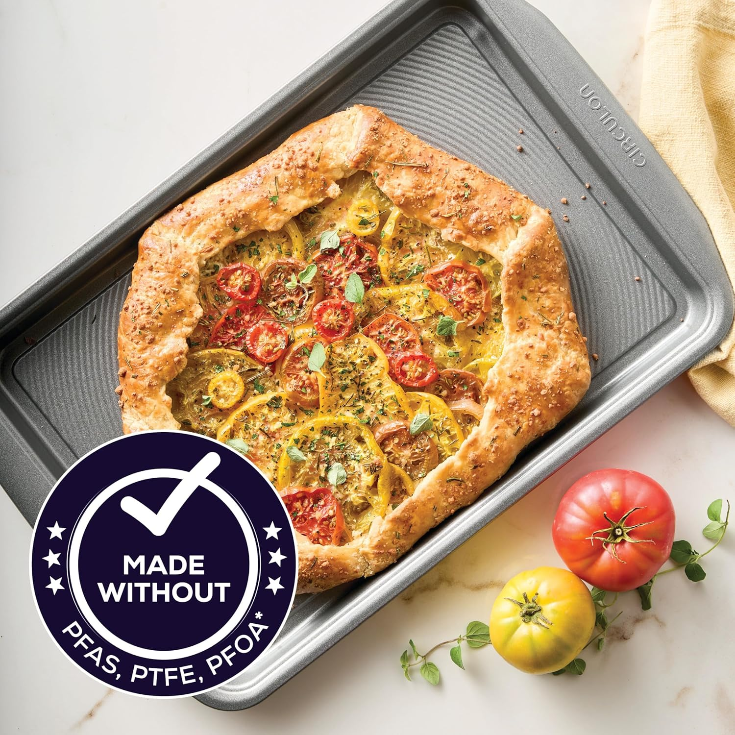 Circulon Nonstick Bakeware, Nonstick Cookie Sheet/Baking Sheet - 10" X 15", Gray image number 6