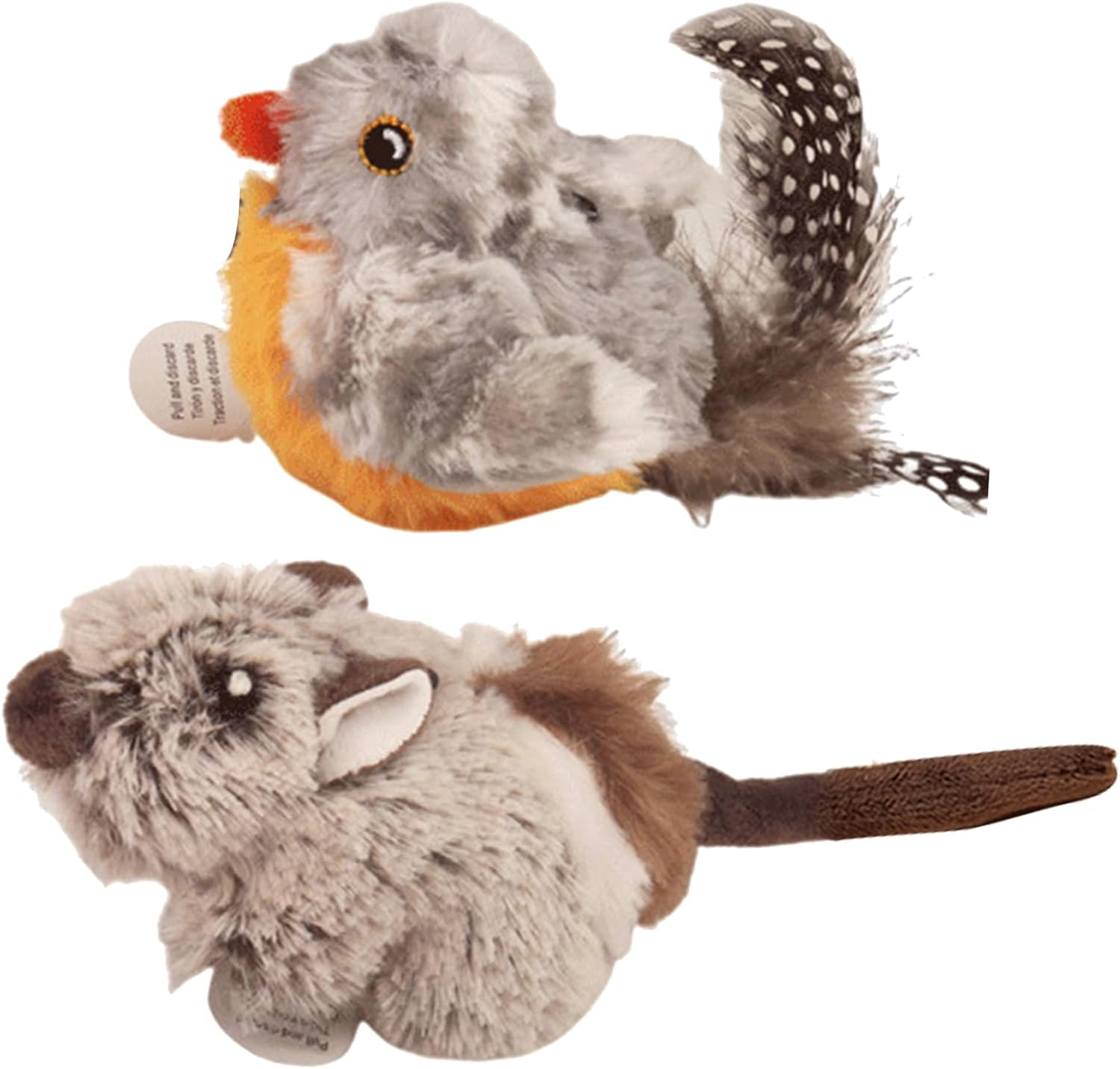 Cat Toys for Bored Indoor - Indoor Cat Toys Interactive - Plush Animal Activity Realistic Play Exercise Jumping Mental Stimulation for Feline Fun and Energy Boosting image number 3