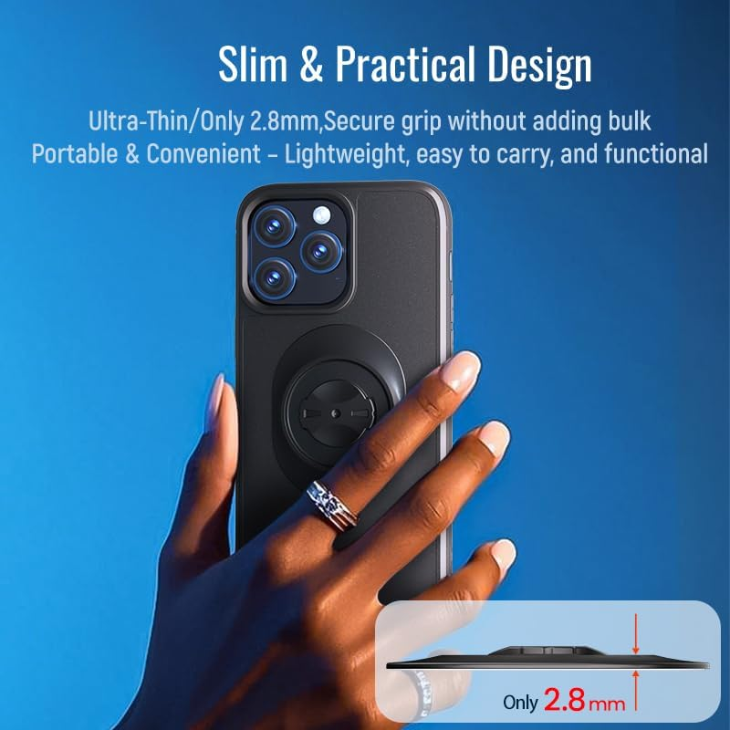 Mobile Phone Adapter Compatible with Garmin Edge Bike Mount - Secure Quarter-Turn Closure, Strong 3M VHB Adhesive for Quick Smartphone Attachment to Mtb/Road Bike/Mountain Bike Mount image number 2