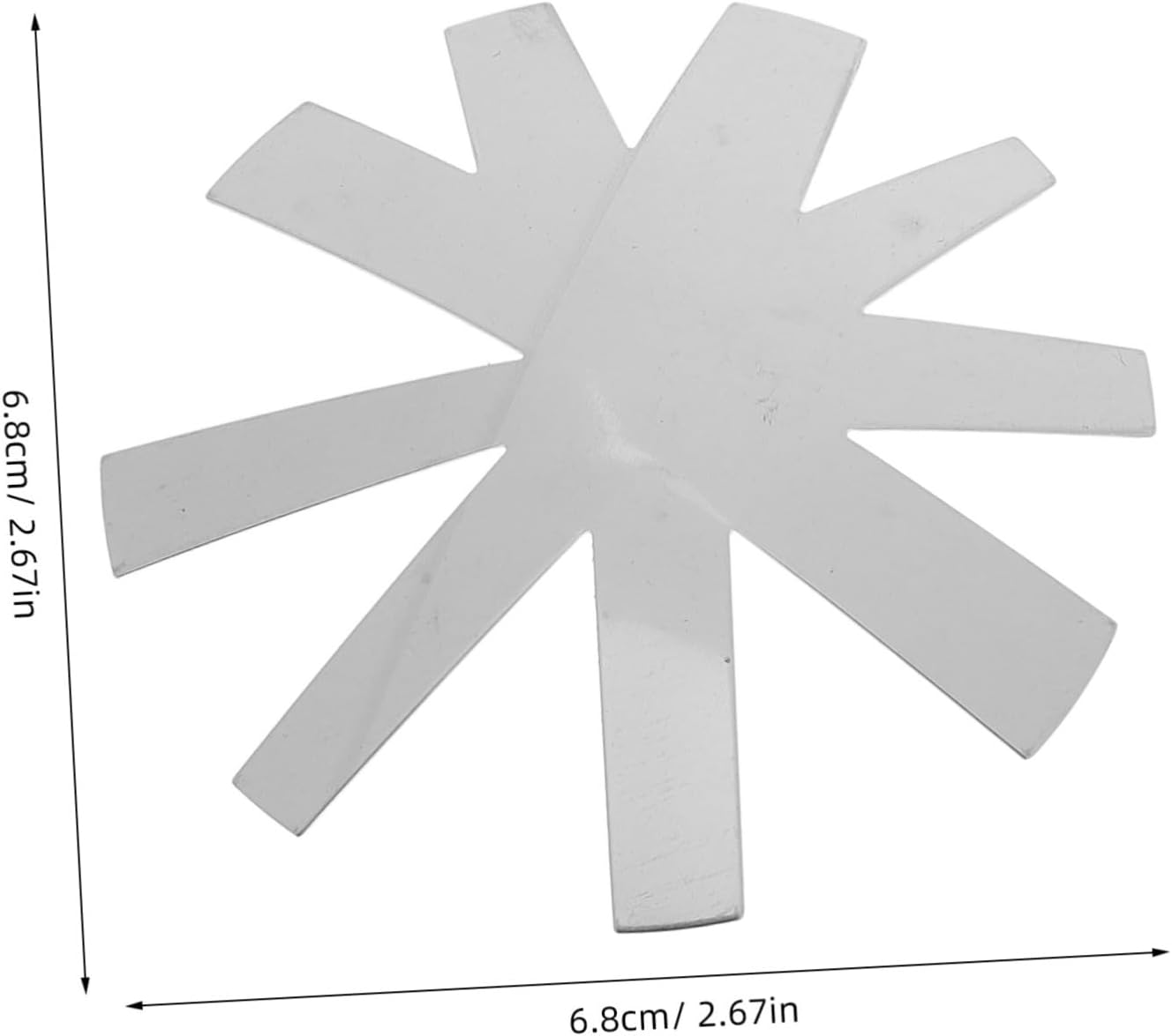 BIUDECO French Manicure Templates Stainless Steel Nail Art Tools Precision Design image number 3