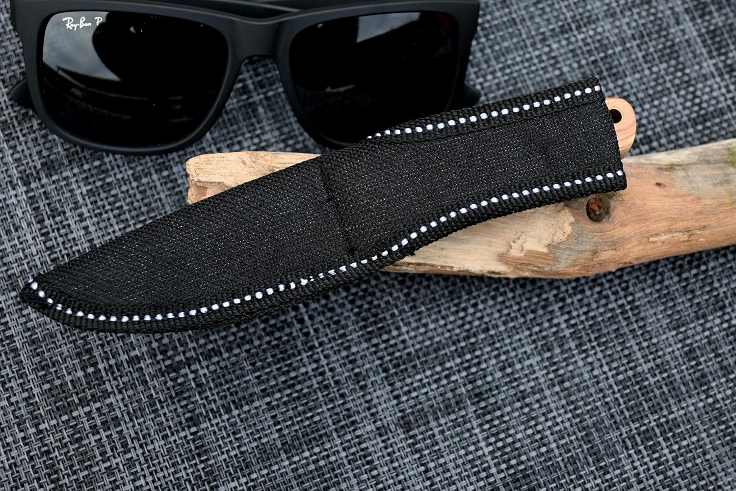 Mini Bushcraft D2 Steel Fixed Blade Knife with Sheath - Outdoor Full Tang Camping Knife image number 5