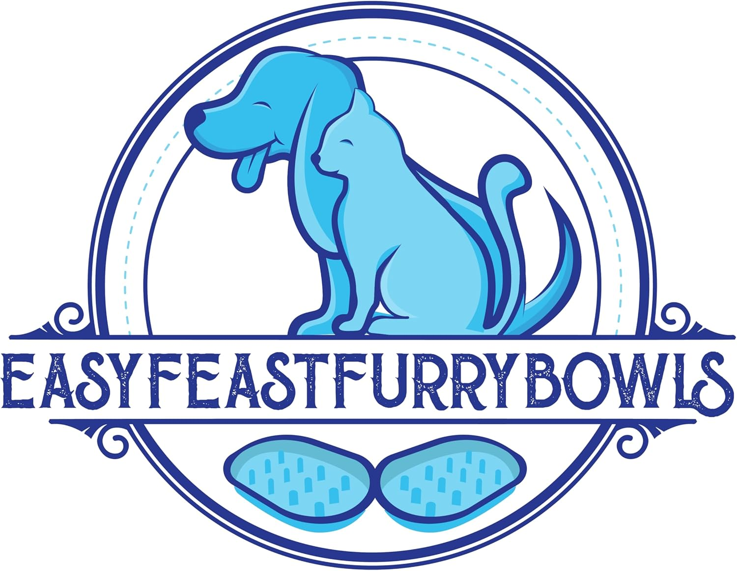 Slow Feeder Bowl Compatible with Sureflap Surefeed Feeders - BPA Free & Dishwasher Safe Silicone Slow Feeder Bowl for Small & Med Breed, Non-Slip Puzzle Cat Food Bowl, Perfect for Fast Eaters (Blue) image number 1