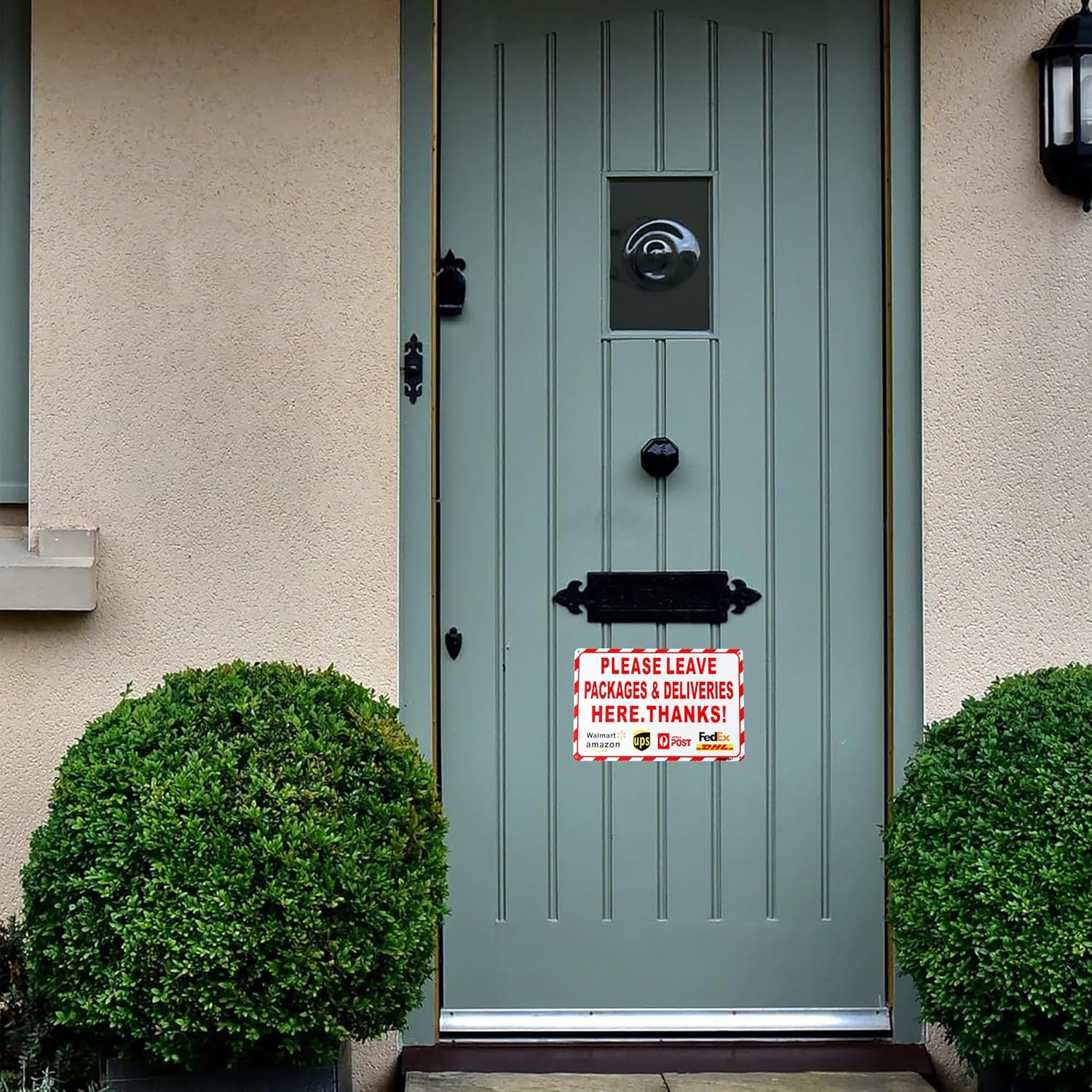 Nicekeep Package Delivery Sign for Outdoor Use - Please Leave Packages & Deliveries Here Thanks - 8X12 Inch Delivery Signs for Package - Colorful Please Leave Package In Box image number 5