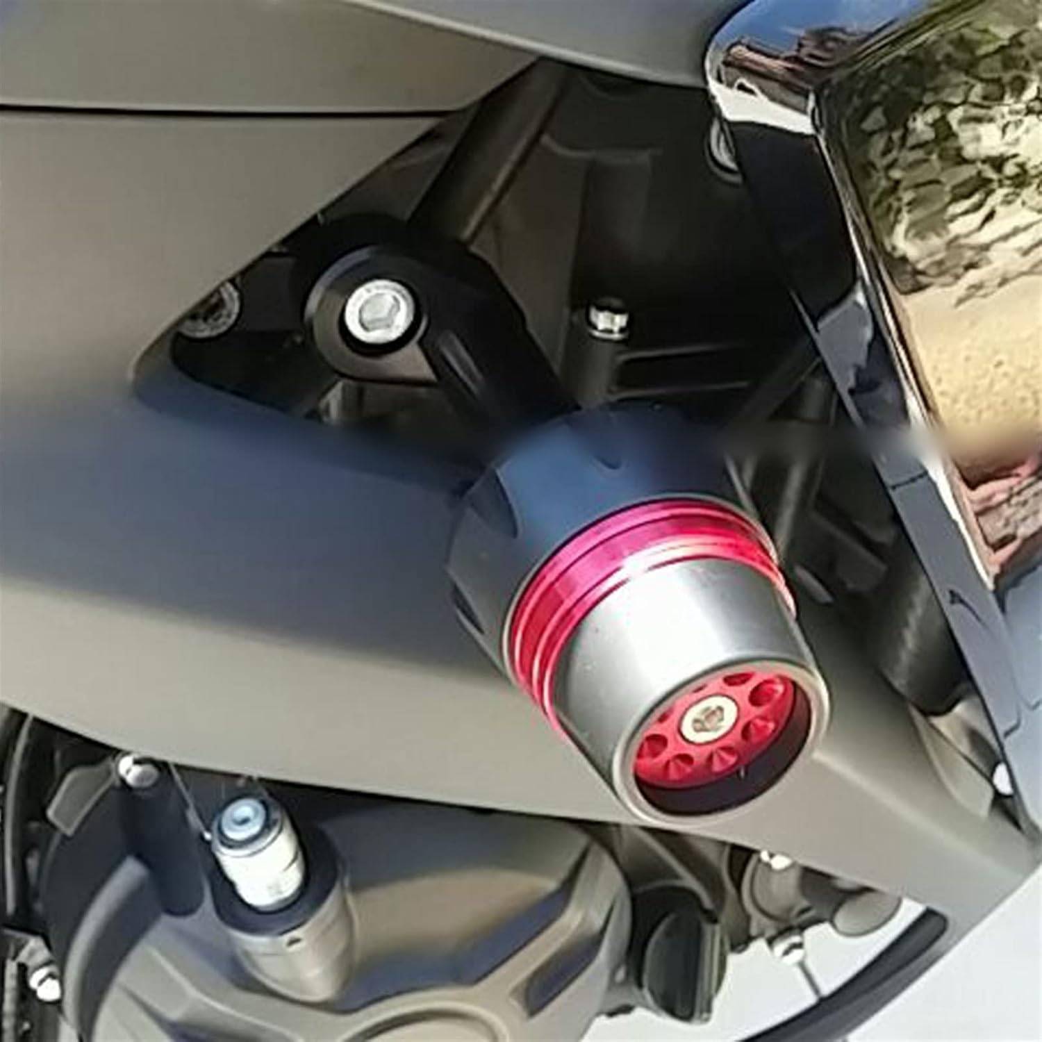 Motorcycle Frame Slider Crash Protector Bobbins Falling Protection Accessories for Yamaha YZF R3 R25 2014 2015 2016 2017 2018 YZFR25 YZFR3 2015 (Color : Gold) image number 4