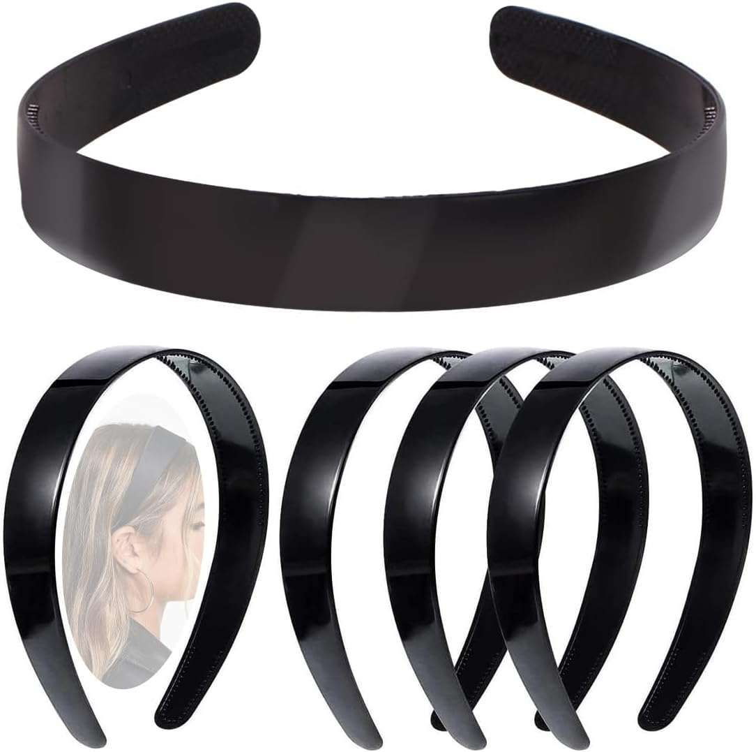 VJUYSW 5 Pieces Hair Band with Teeth Headbands Plastic Hair Bands 20 Mm Wide Headband DIY Headbands for Girls Women image number 4