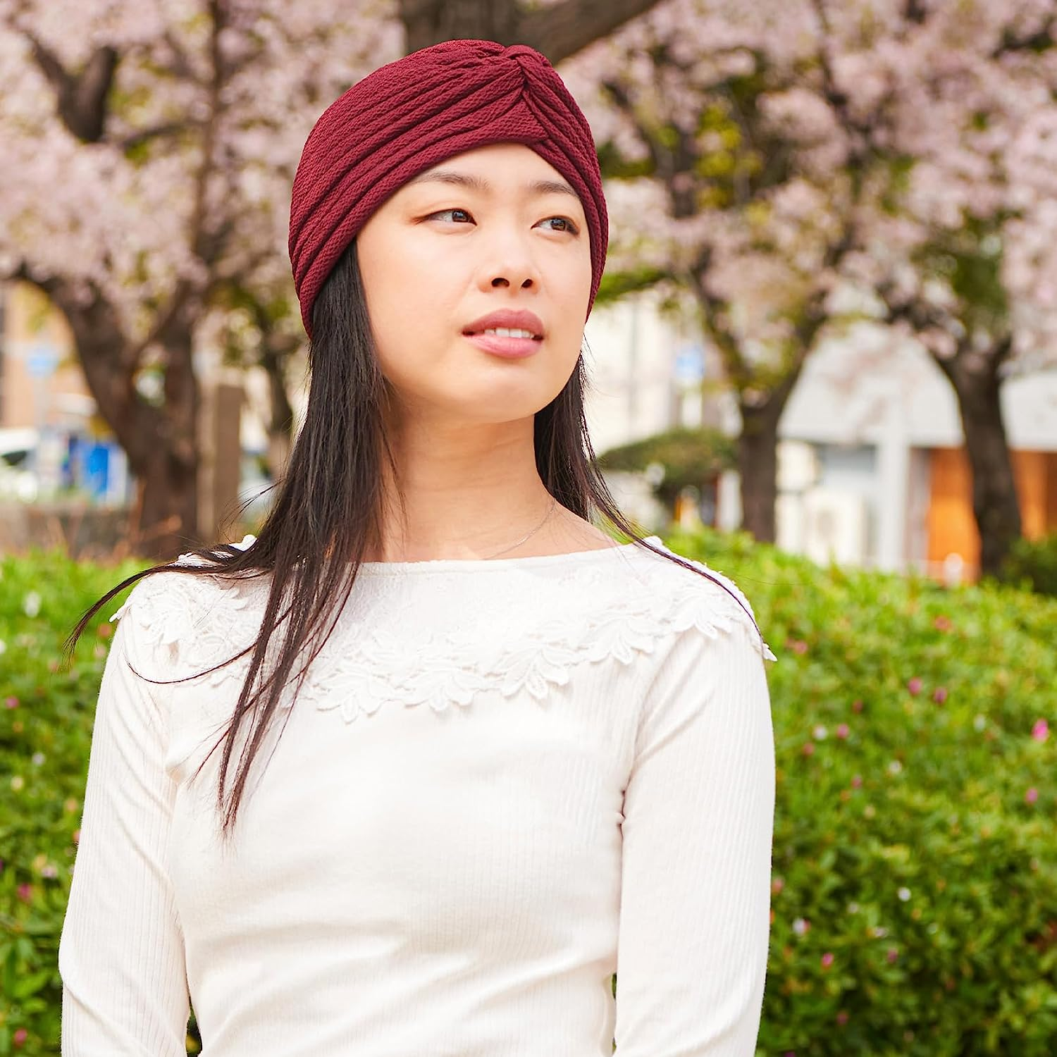 Womens Fortune Teller Fashion Turban - Boho Headwrap Festival Indian Costume - Black image number 5
