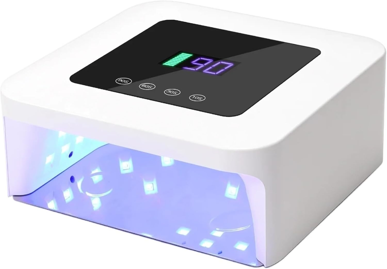 Dianabeauty UV LED Nail Lamp Rechargeable 33 Leds Dryer Touch Screen 4 Timers Art Manicure Cabin for Nails(H15 with Diamond)