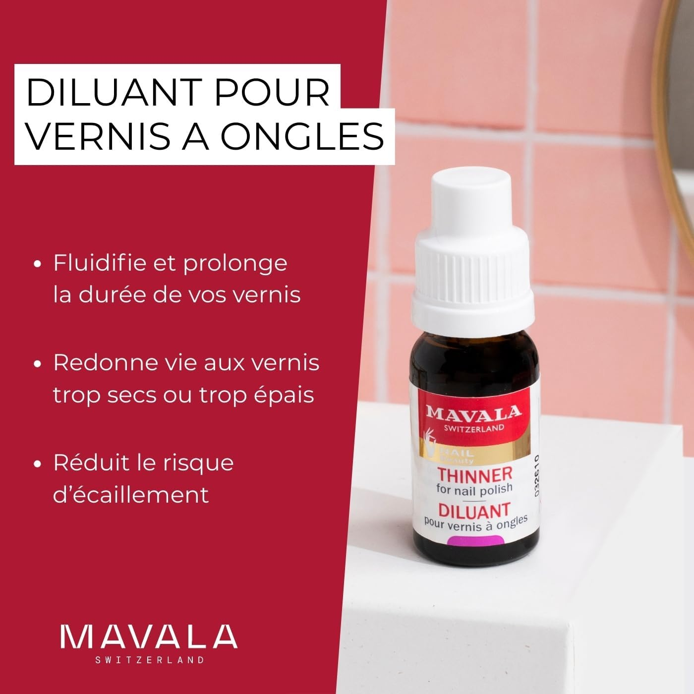 Mavala Switzerland Nail Polish Thinner 10Ml, 10 Ml image number 3