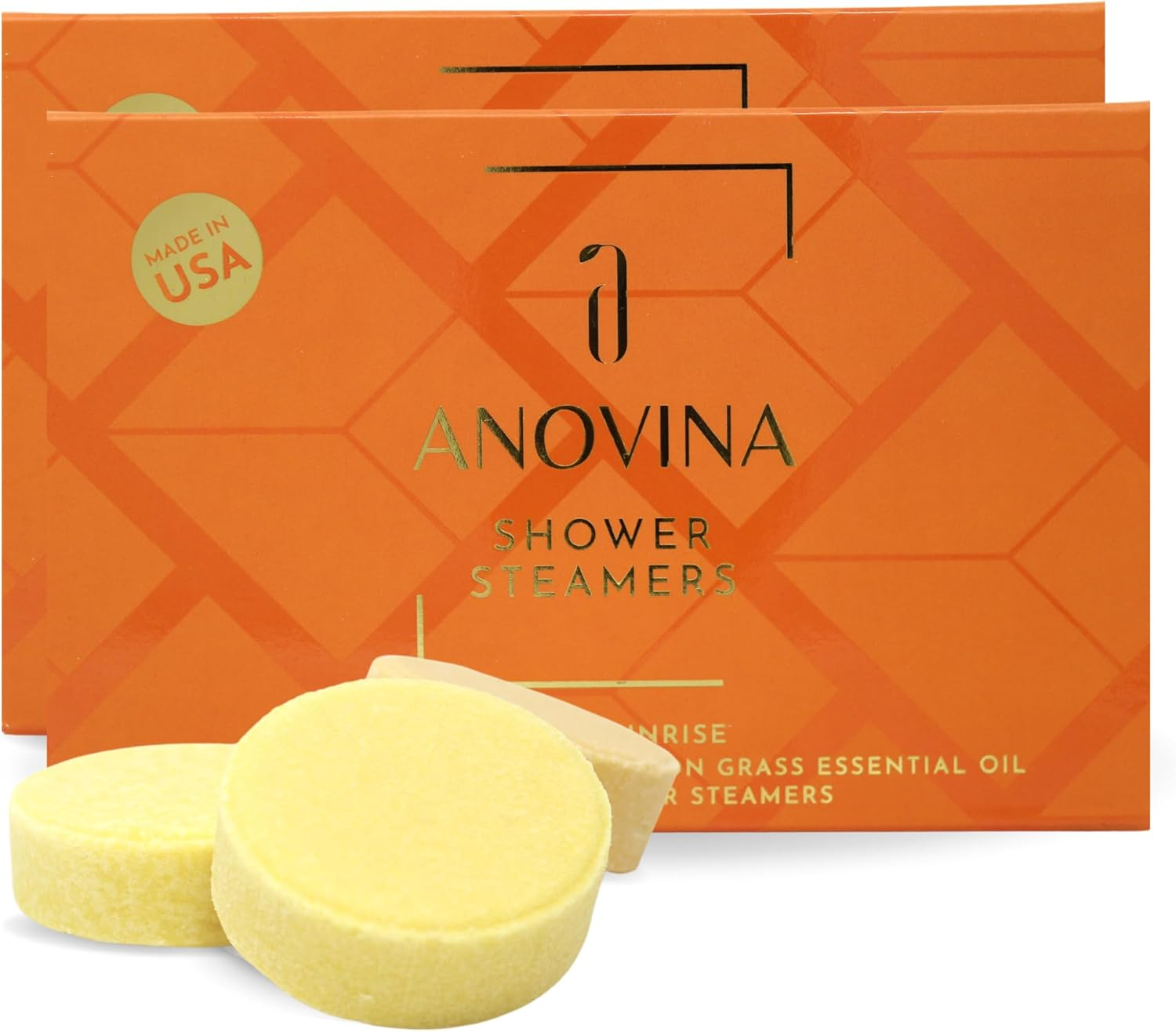 Anovina 12XL Citrus Shower Steamers &ndash; Aromatherapy Gift Set Made in USA &ndash; Spa-Like Shower Tablets for Women & Men image number 3