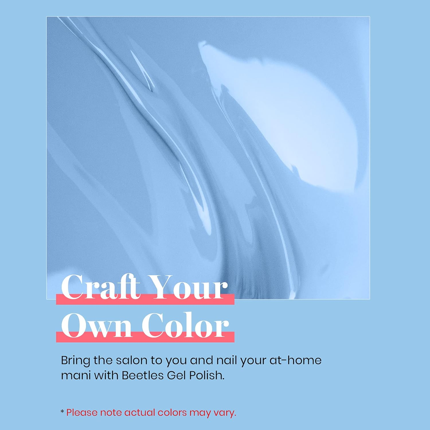 Beetles Gel Polish Gel Polish 15Ml Baby Blue Nail Gel Soak off Uv LED Nail Lamp Need Spring Summer Gel Polish Nail Art Manicure Salon DIY Home Solid Gel 0.5Oz Women image number 3