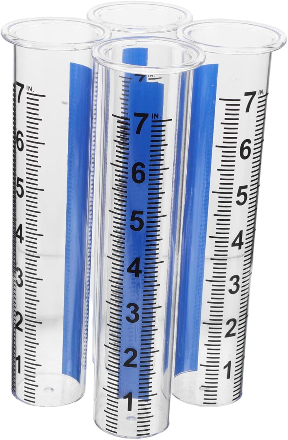 Balacoo 4PCS Accurate Rain Gauge Tubes for Outdoor Garden Lawn Backyard and Greenhouse Weatherproof Frost-Resistant Plastic Replacement Windproof Design for Precise Water Measurement image number 5