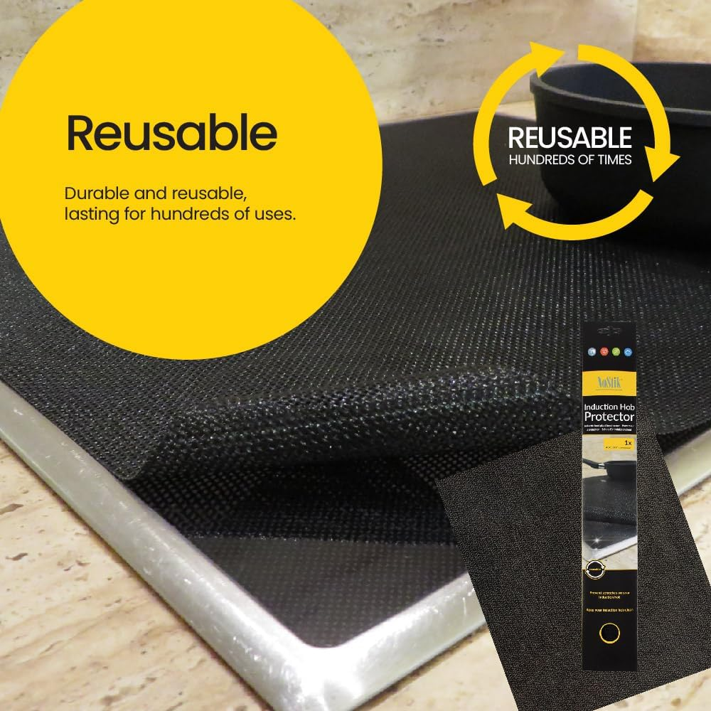 Nostik Reusable 48X58Cm Induction Hob Liner - Black image number 1