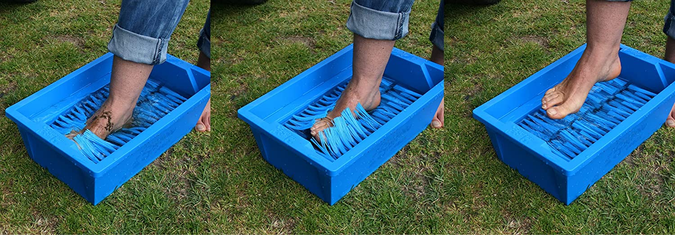 SWABBO Footwasher, Beach Essentials for Washing Feet Outdoors, Portable Pool Foot Bath, Keep Sand and Dirt Out of the House, Portable and Durable, for Beach, Poolside, Camping image number 3