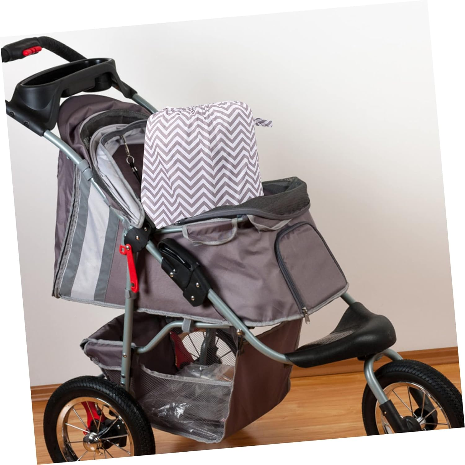 GALPADA Reusable Cloth Diaper Pail Bag Elastic Edge Waterproof Baby Diapers Container Hanging Storage Bag 05 Suitable for Nursery and Travel image number 5