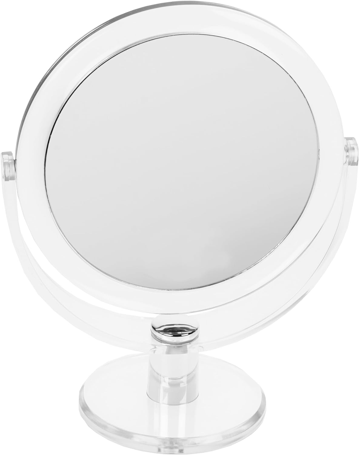 Fantasia Standing Mirror round Double-Sided Normal and 7X Magnification Make up Mirror Diameter 16 Cm Height 22 Cm Metal/Acrylic image number 4