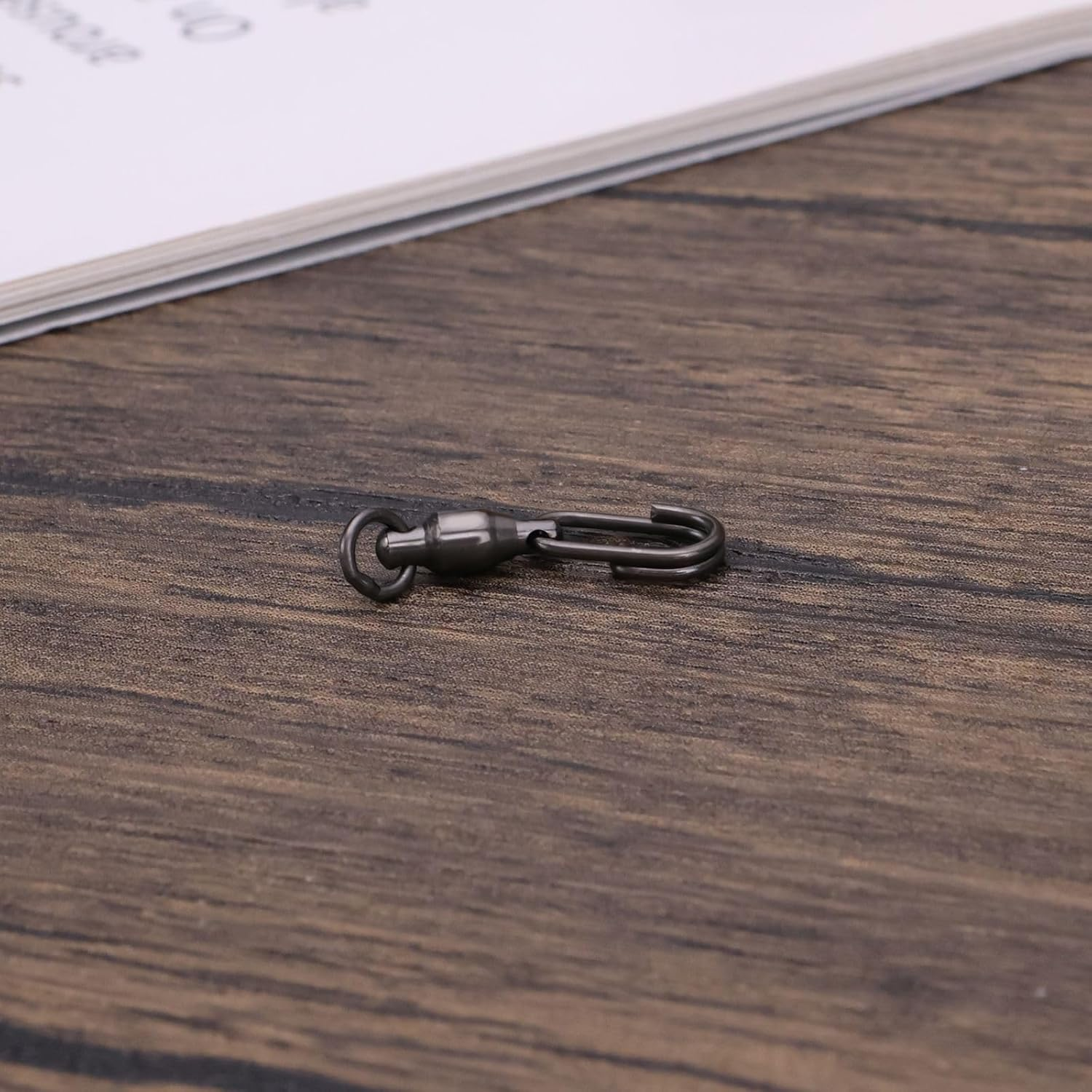 30PCS Fishing Ball Bearing Swivels Stainless with Oval Split Rings for Saltwater Fresh Water Split Ring Lures Connector High Strength Snap Swivels Quick Connector image number 6