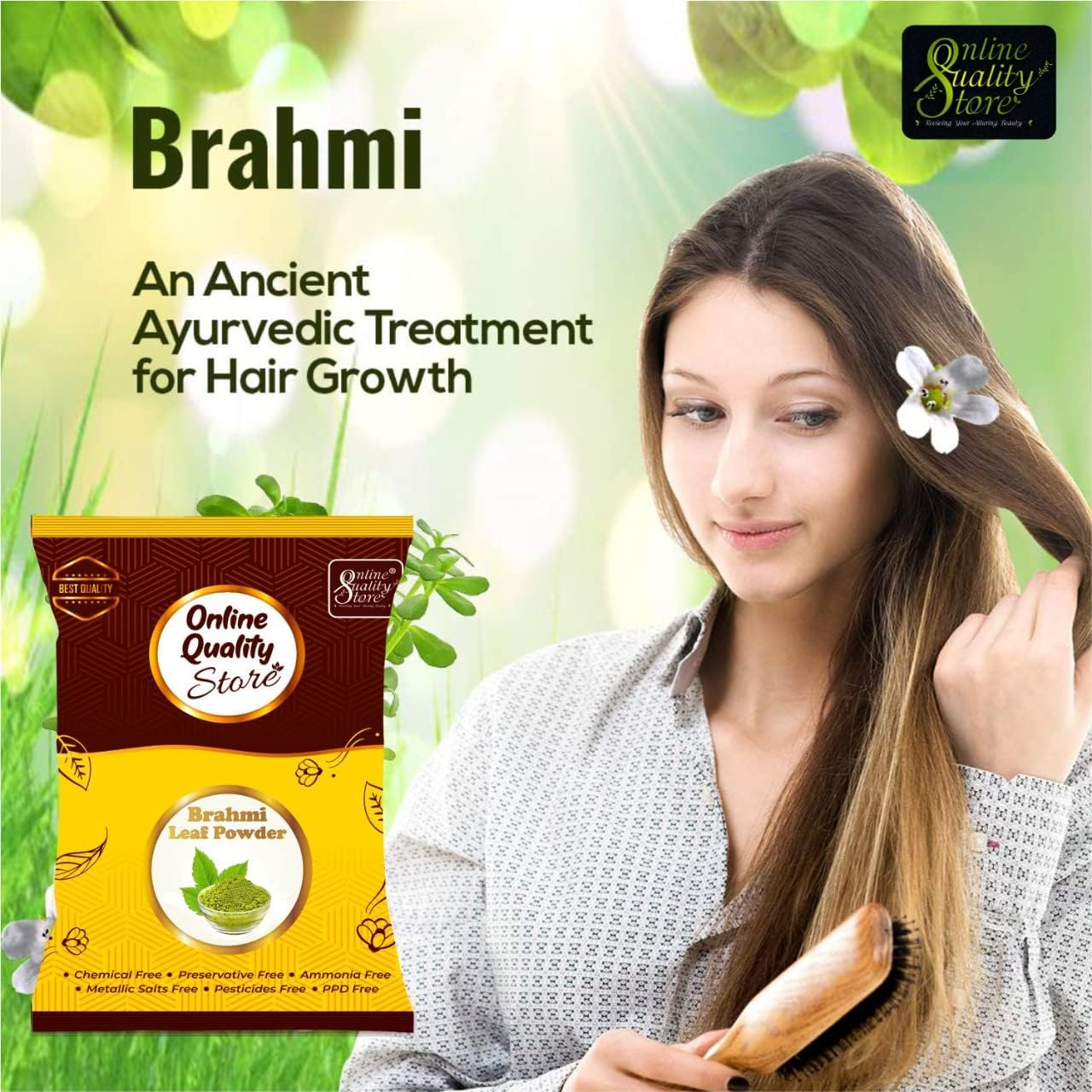 Online Quality Store Brahmi Powder for Hair, 250G image number 5