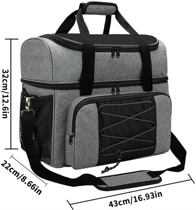 Sunnyjisely Bowling Ball Bag Backpack for 2 Balls, Fits Bowling Shoes up to Mens Size 16 and Accessories image number 5