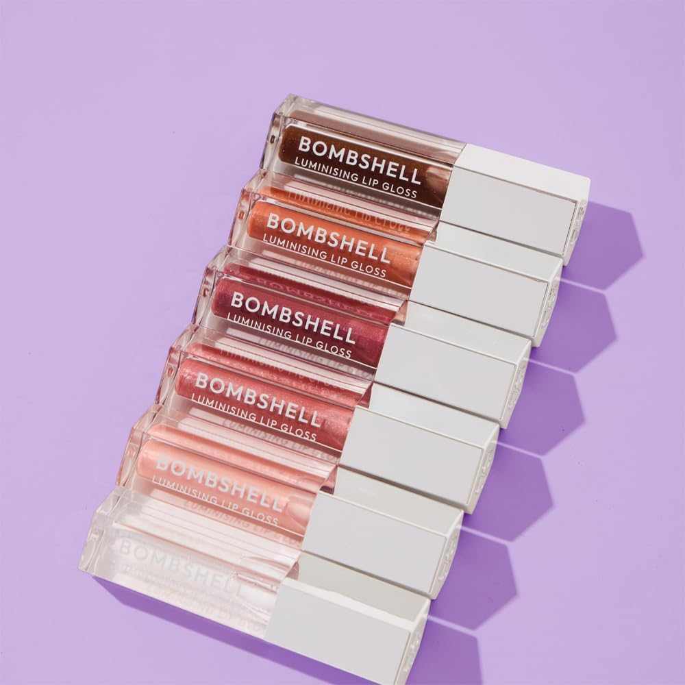 DB Cosmetics Lip Gloss Bombshell Non-Sticky Luminising Hydrating Plumping Lip Shinehigh Impact Shine Silky Smooth Formula Lusciously Scented 6Ml Glossing Lip Luminiser. Make a Fuss Shade - Cinda Rella Shade image number 3